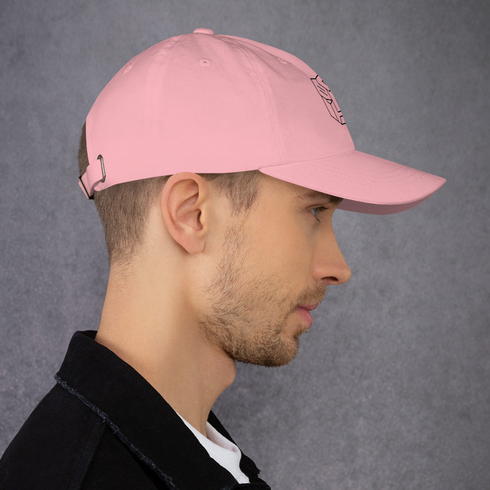 Tranzforma 2 - Minimalist Heroic Mech Icon - Cap - Baseball Cap - Pink -
Right side
