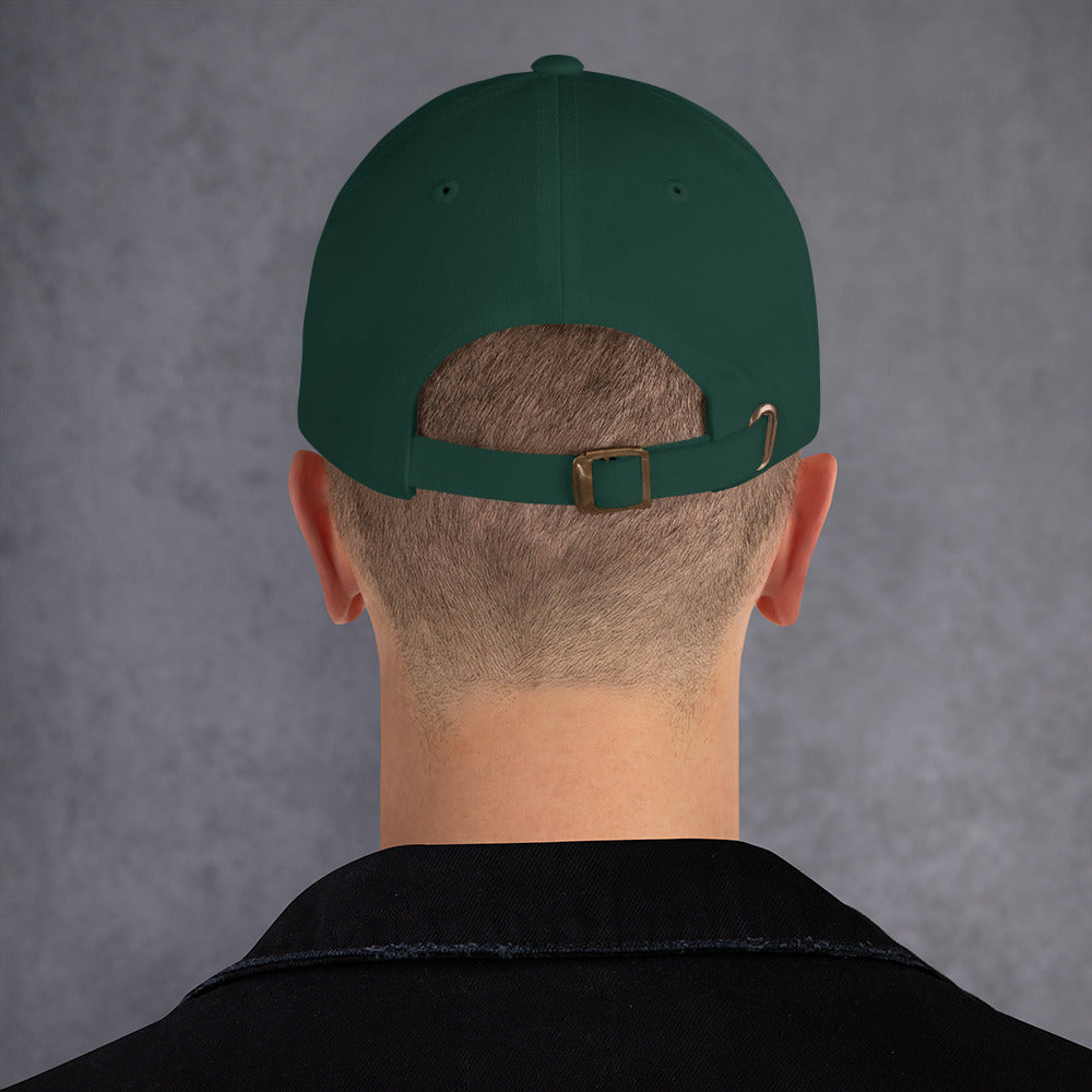 Cyber Robot - Minimalist Cyber Design - Cap - Baseball Cap - Spruce - Back