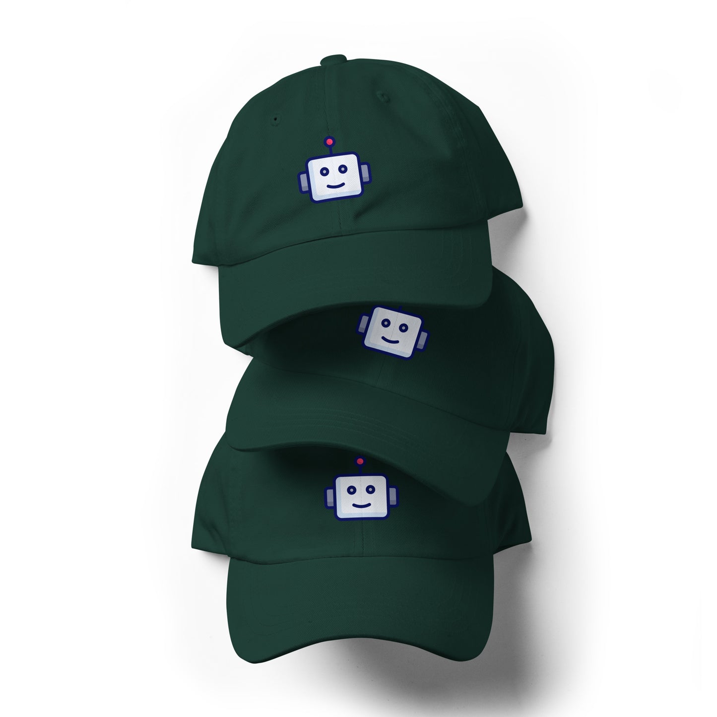 Robot - Retro Head Edition - Cap - Baseball Cap - Spruce - Front
