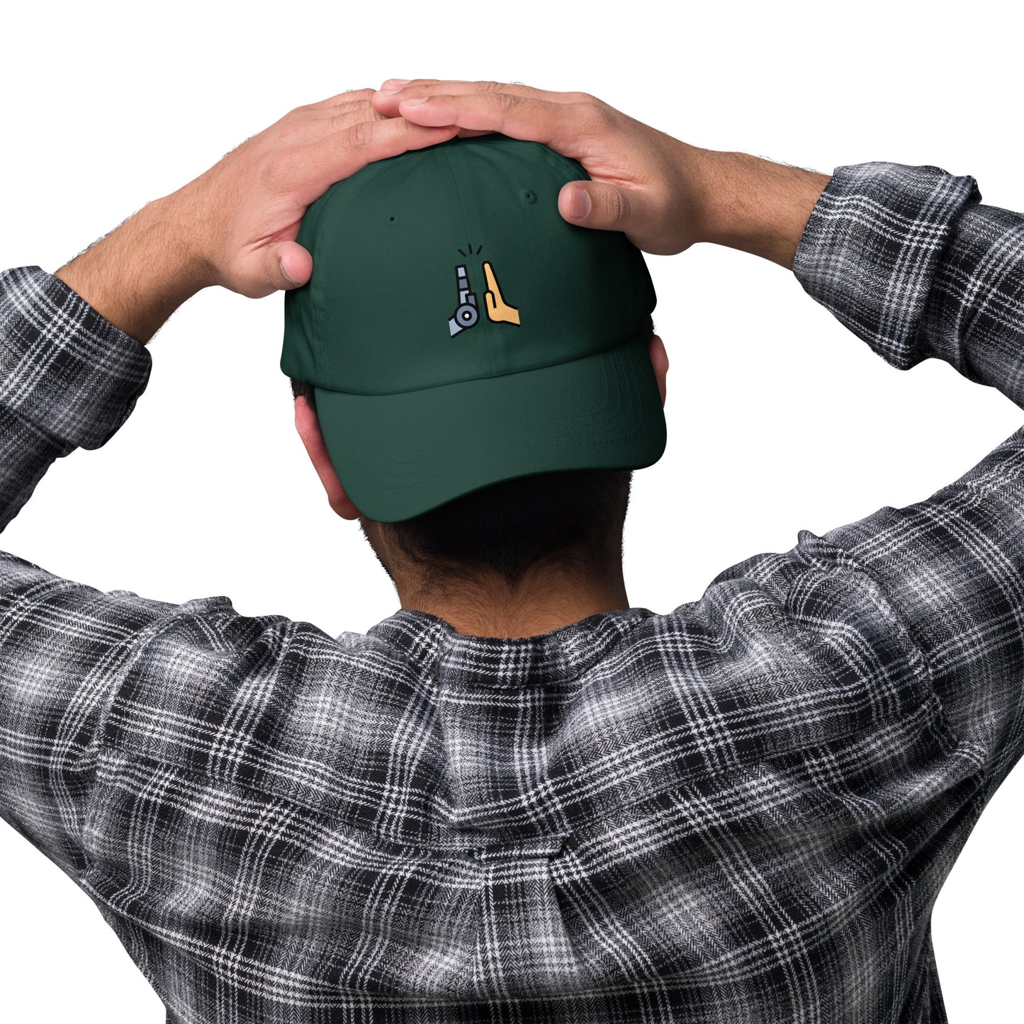 Collab - Man Meets Machine - Cap - Baseball Cap - Spruce - Front