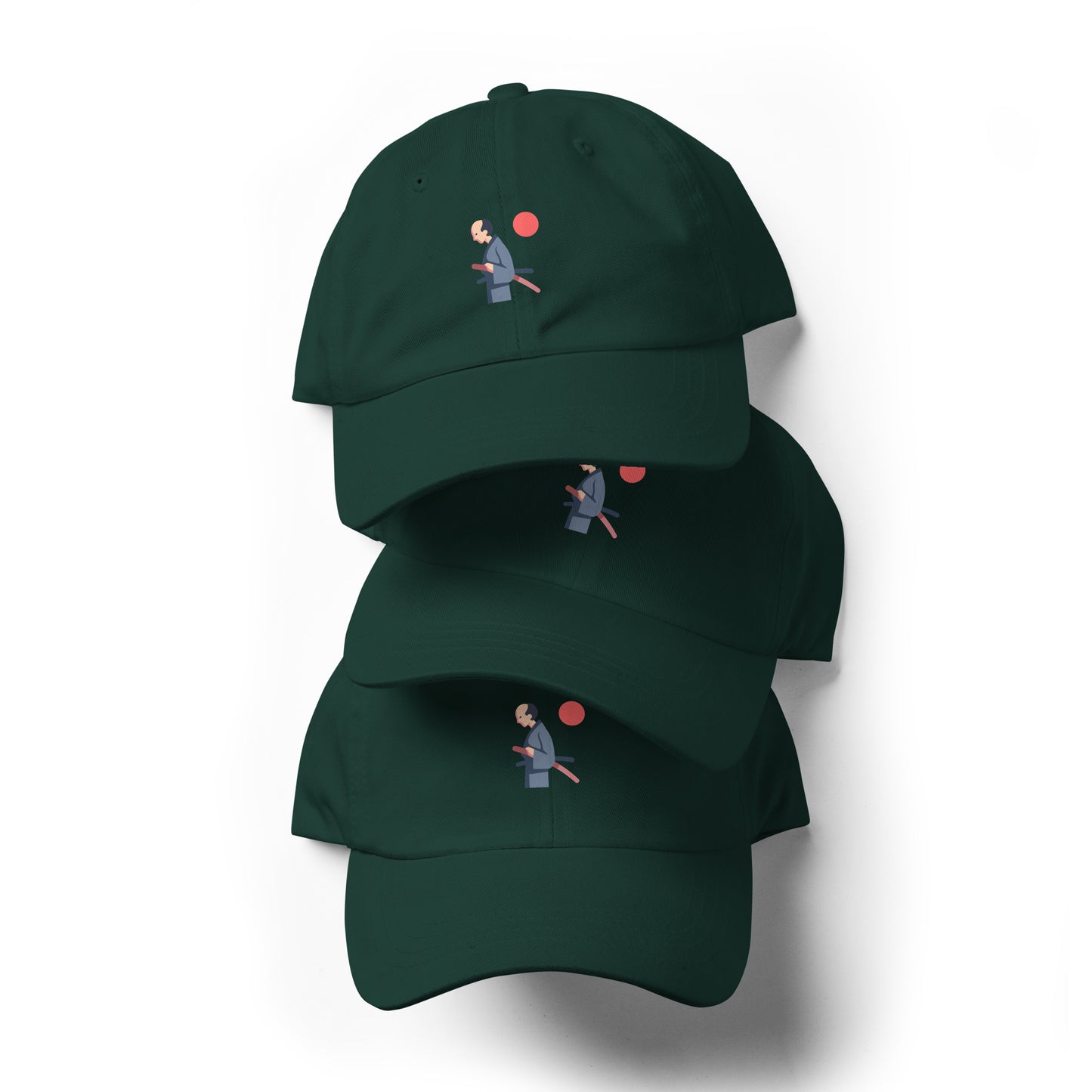 Samurai - Honour In Silence - Cap - Baseball Cap - Spruce - Front
