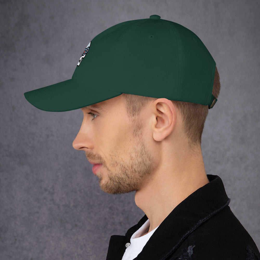 Cyber Robot - Minimalist Cyber Design - Cap - Baseball Cap - Spruce - Left side