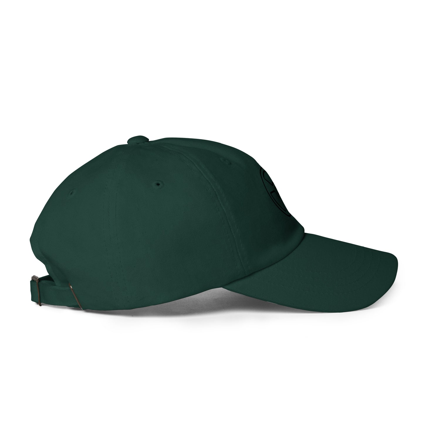 Radioactive - Line-Art Symbol - Cap - Baseball Cap - Spruce - Right side
