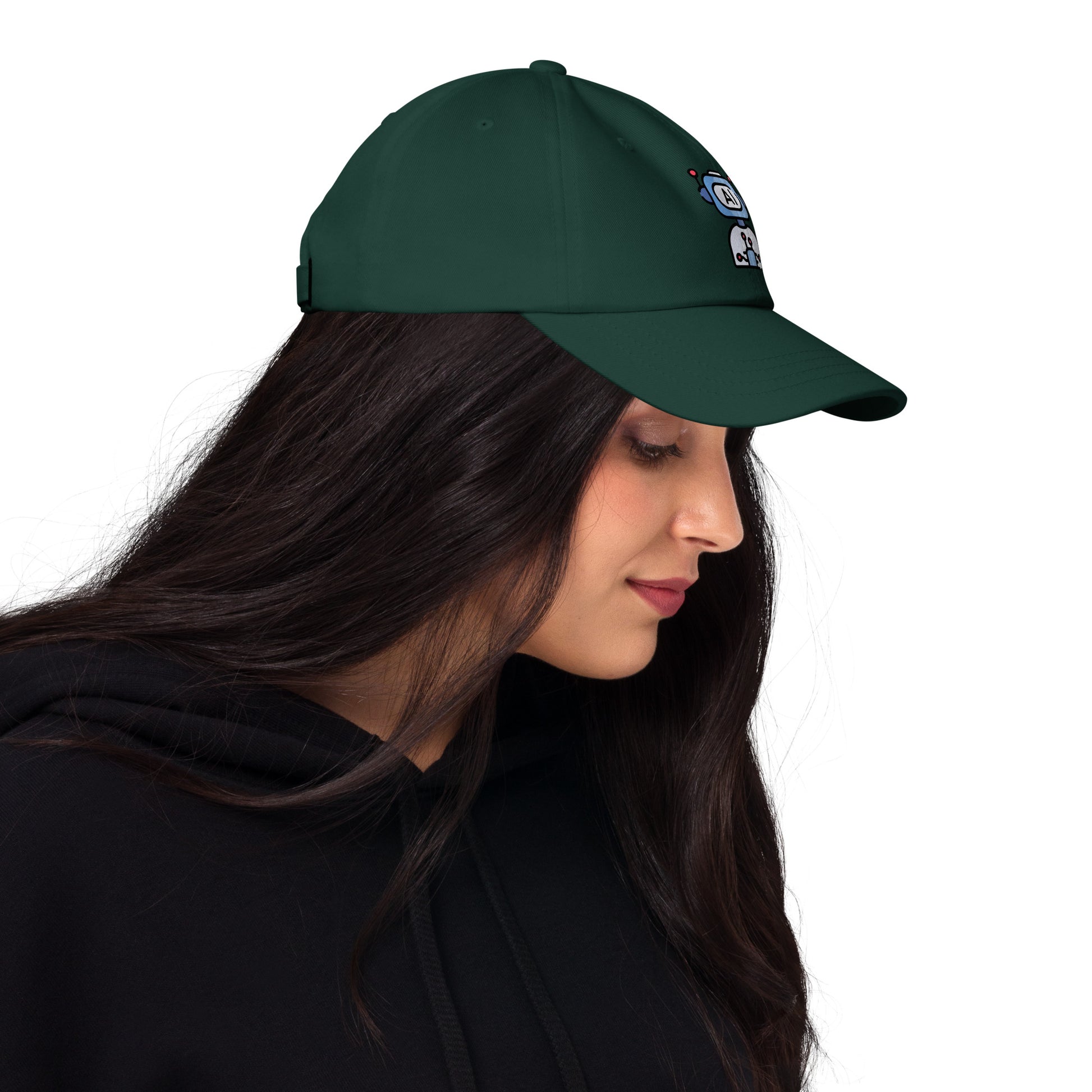AI - Future Meets Fashion - Cap - Baseball Cap - Spruce - Right side