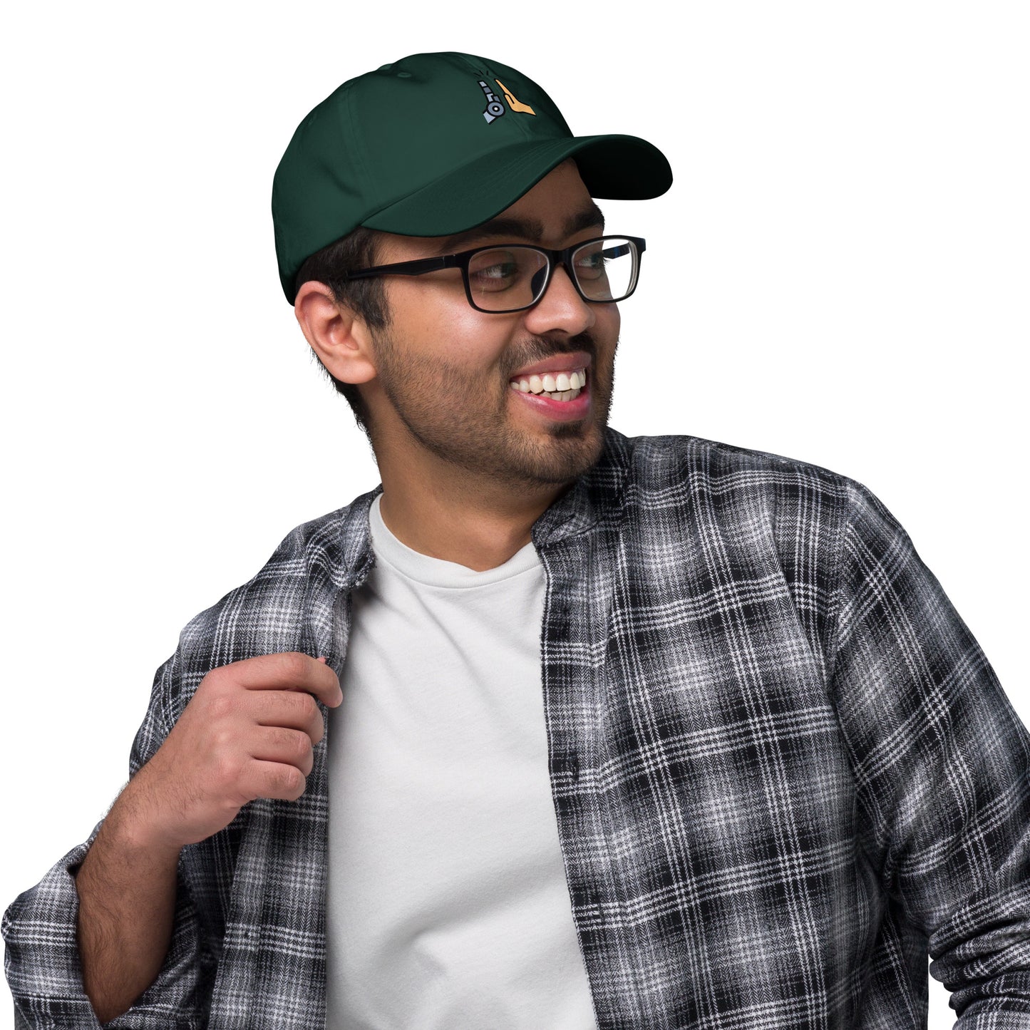 Collab - Man Meets Machine - Cap - Baseball Cap - Spruce - Right side