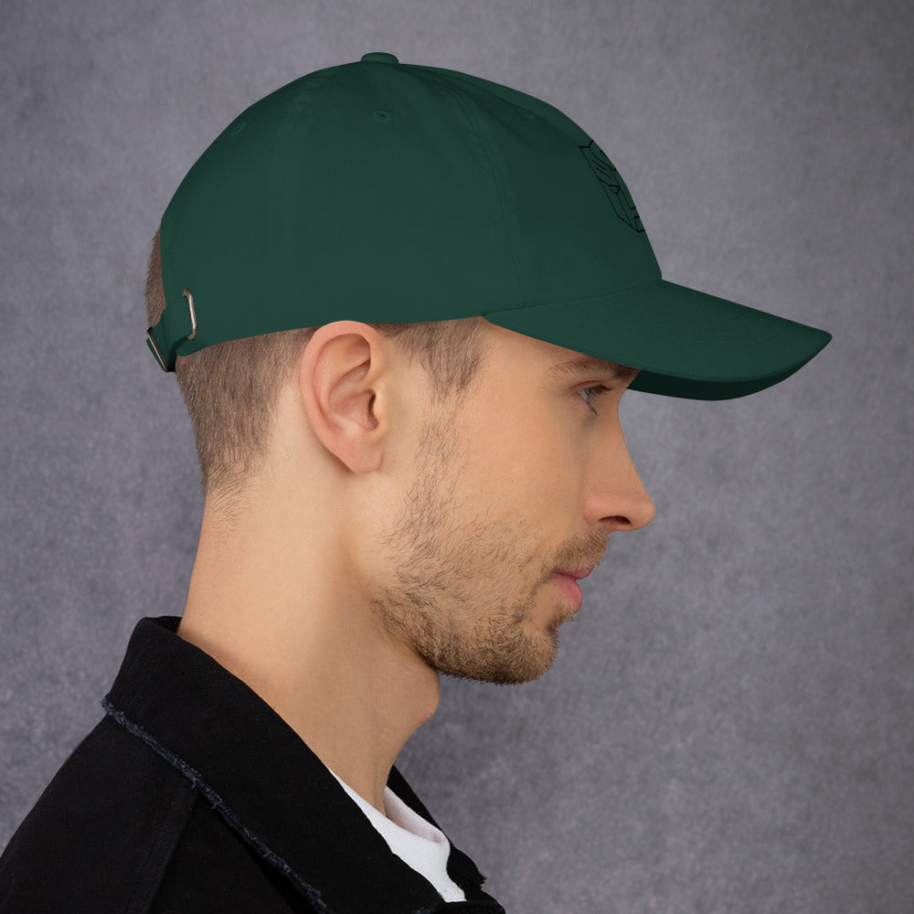 Tranzforma 2 - Minimalist Heroic Mech Icon - Cap - Baseball Cap - Spruce -
Right side