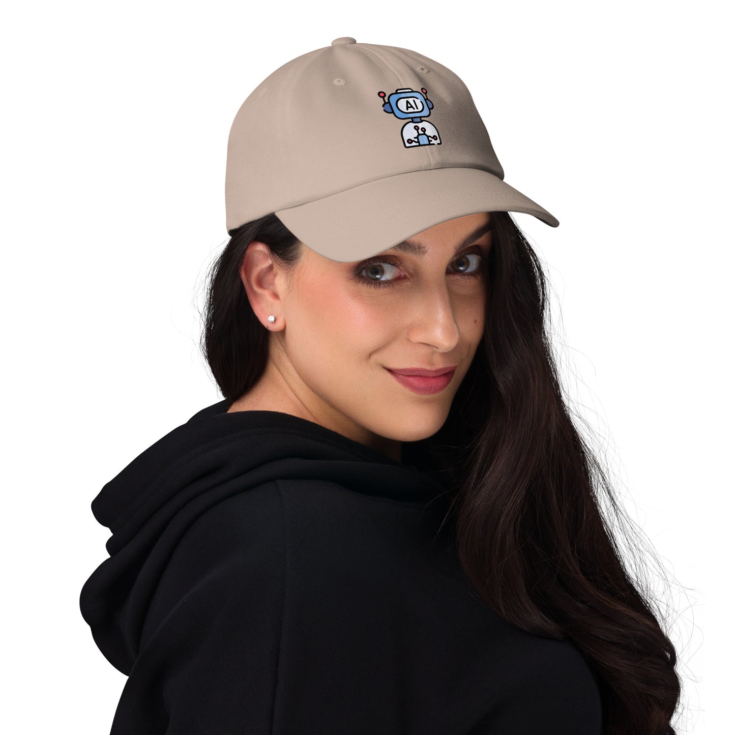 AI - Future Meets Fashion - Cap - Baseball Cap - Stone - Front