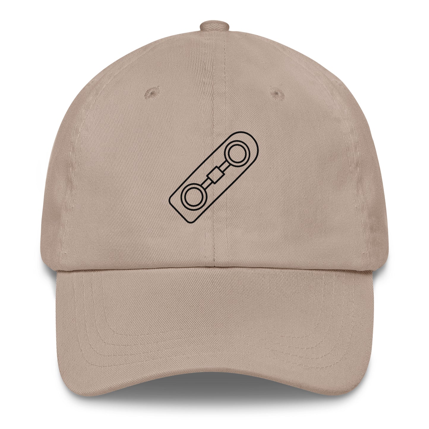 Hoverboard - Minimalist Design - Cap - Baseball Cap - Stone - Front