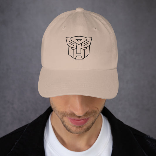 Tranzforma 2 - Minimalist Heroic Mech Icon - Cap - Baseball Cap - Stone -
Front