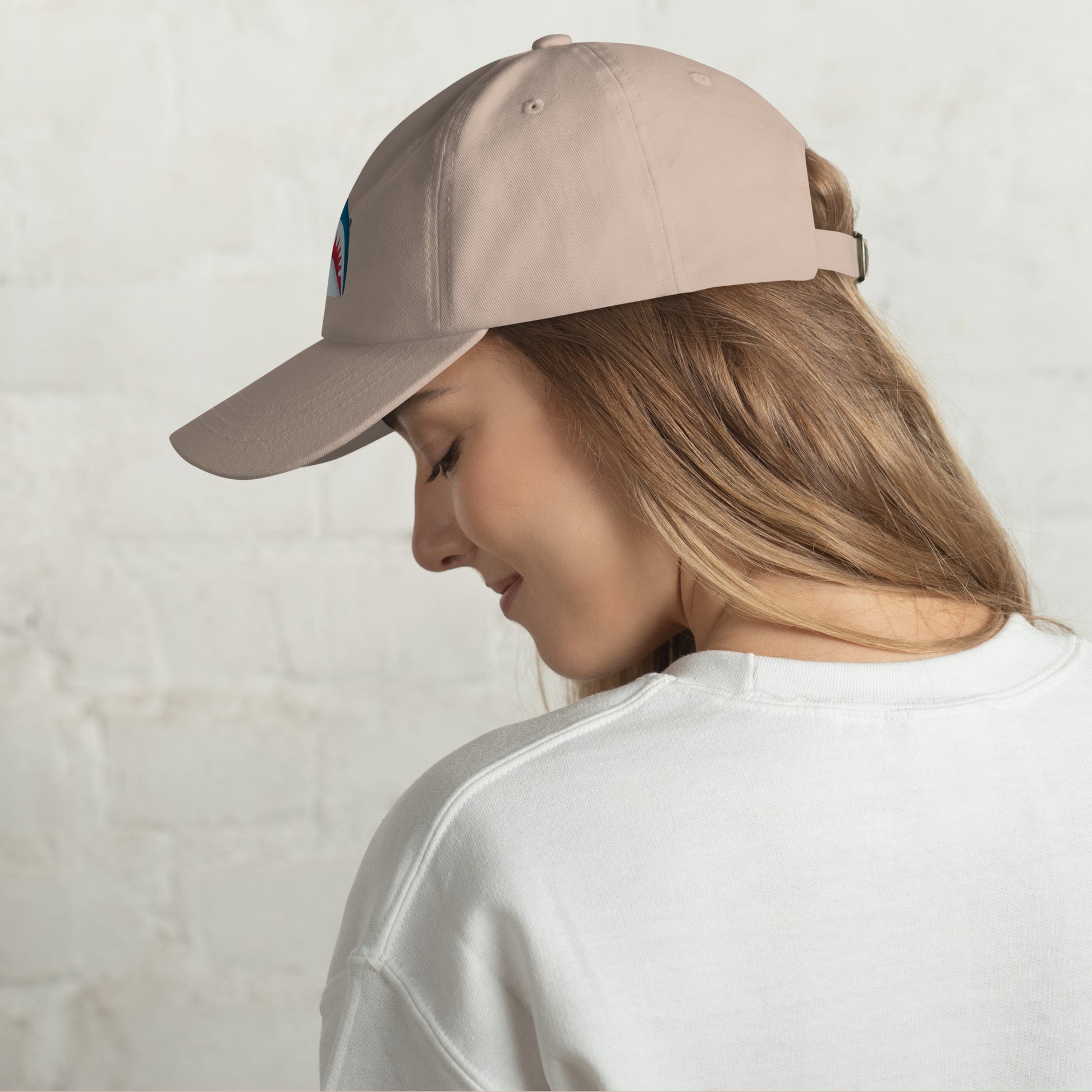 Mr Shark - Cartoon Jaws Pop-Up - Cap - Baseball Cap - Stone - Left side