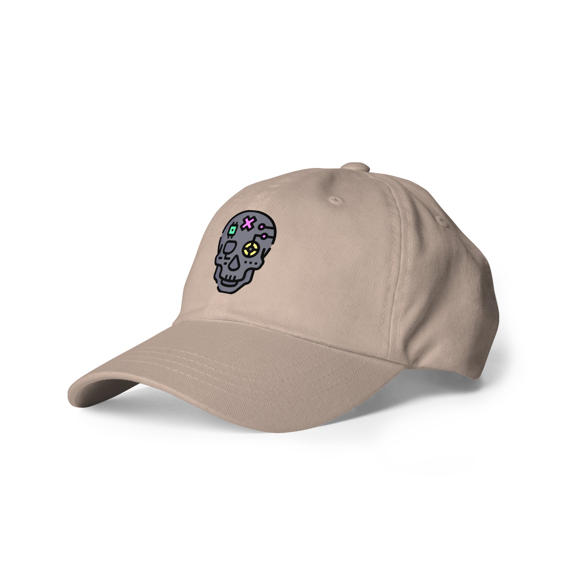 Cartoon Skull - Future Shock Style - Cap - Baseball Cap - Stone - Front left
