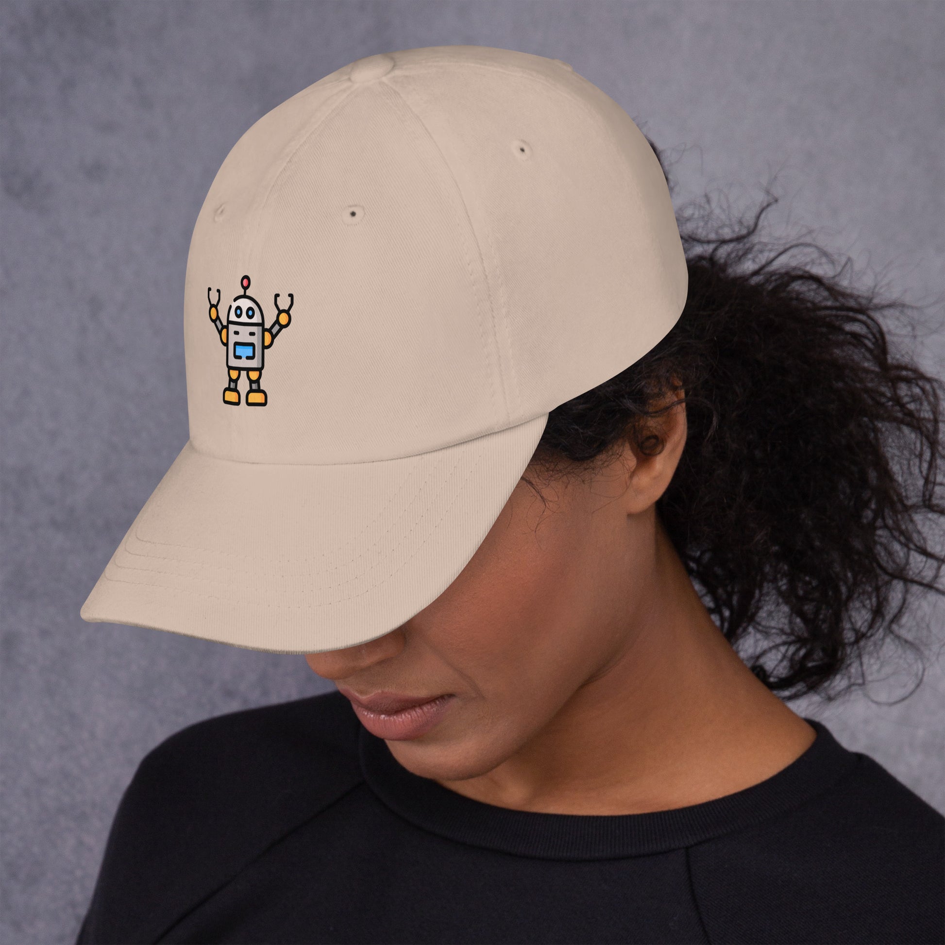 Robbie - Classic Space Guardian - Cap - Baseball Cap - Stone - Left side