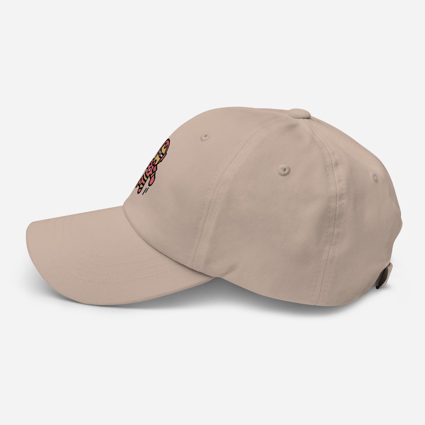The Man - Armoured & Awesome - Cap - Baseball Cap - Stone - Left side
