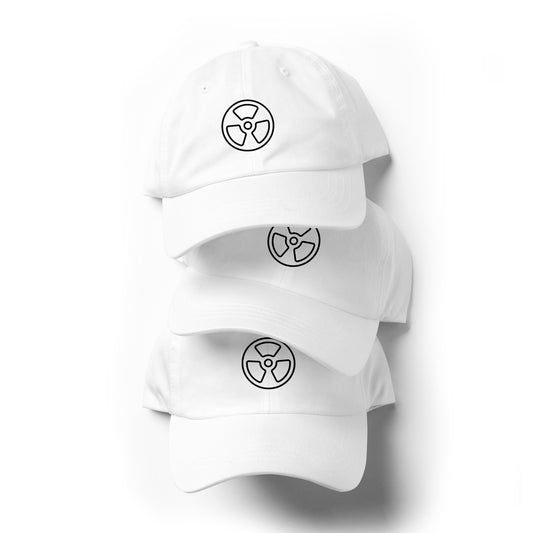 Radioactive - Line-Art Symbol - Cap - Baseball Cap - White - Front
