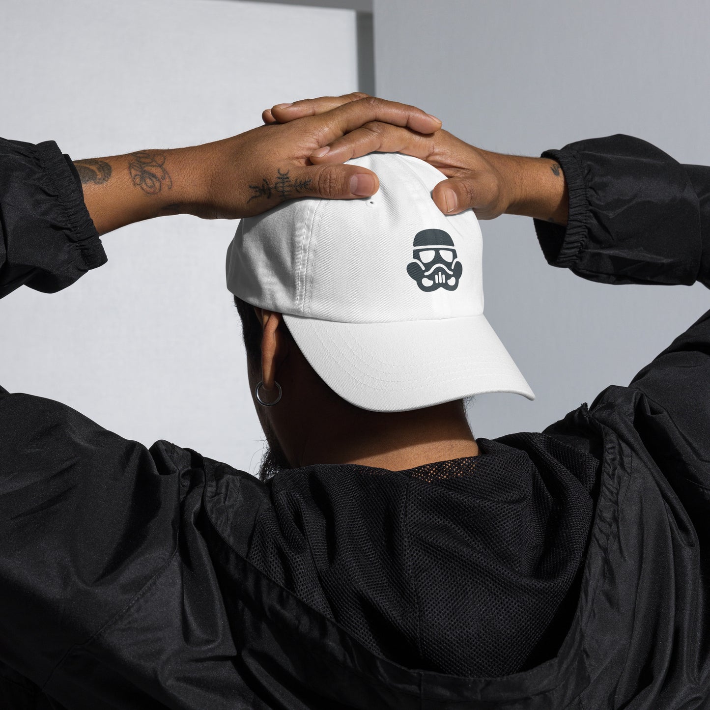 Trooper - Minimalist Galactic Grunt - Cap - Baseball Cap - White - Front