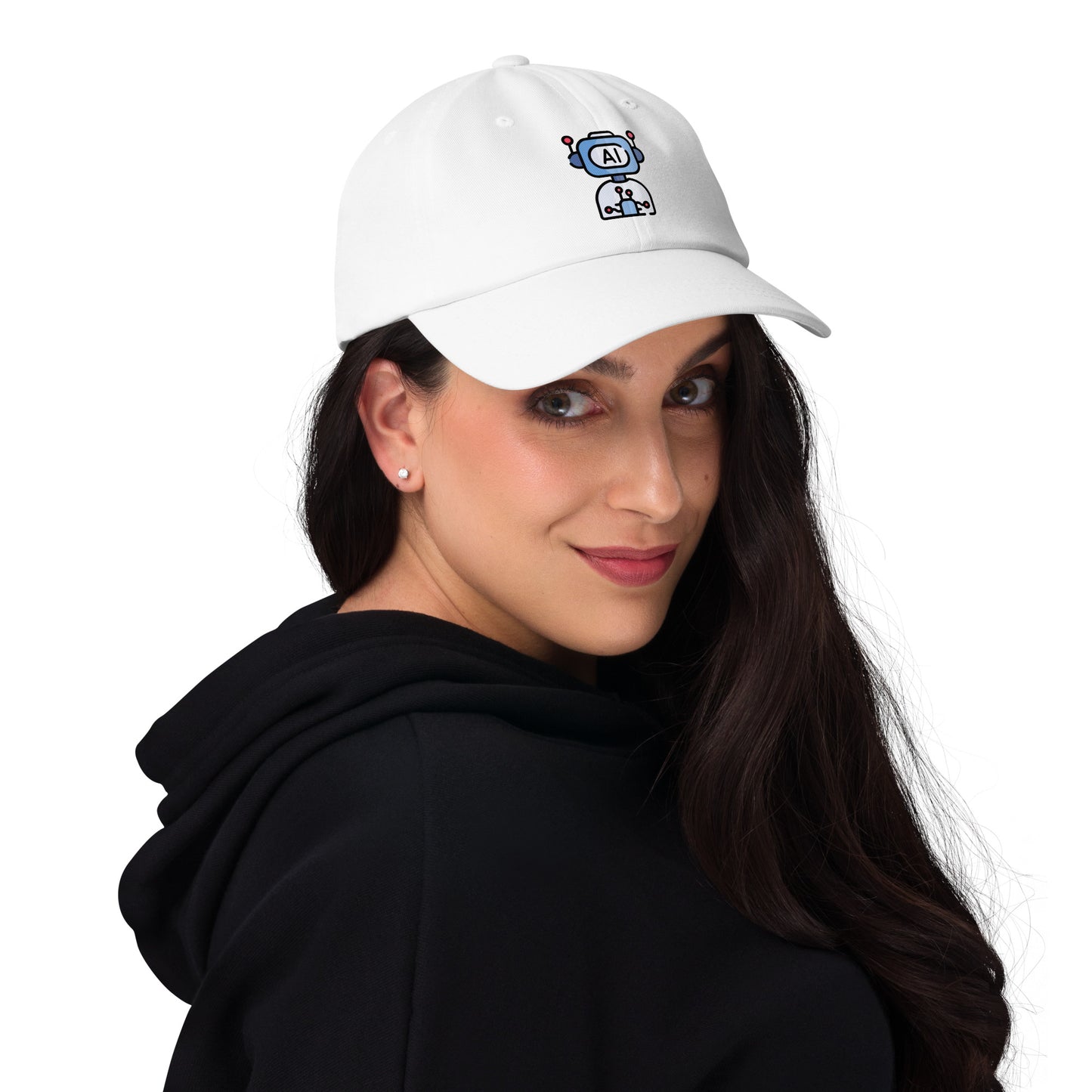AI - Future Meets Fashion - Cap - Baseball Cap - White - Front