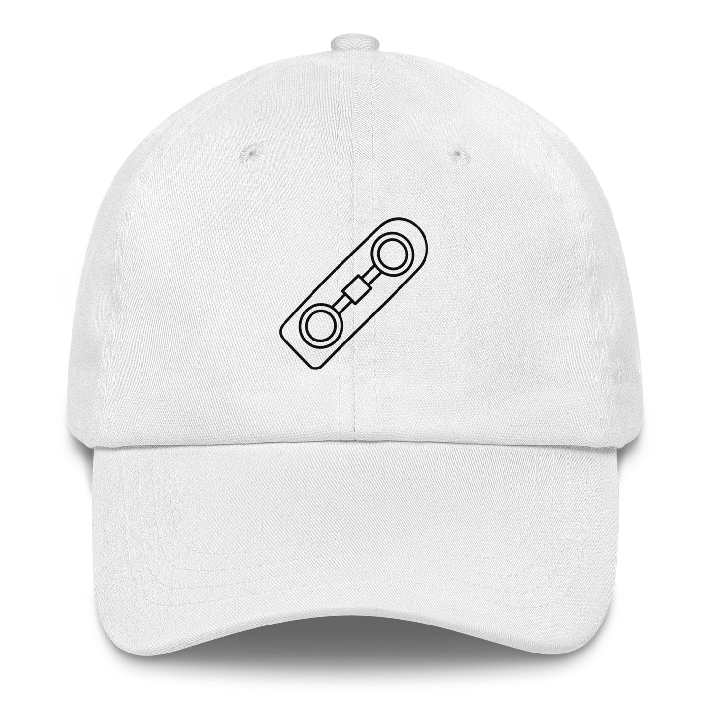 Hoverboard - Minimalist Design - Cap - Baseball Cap - White - Front