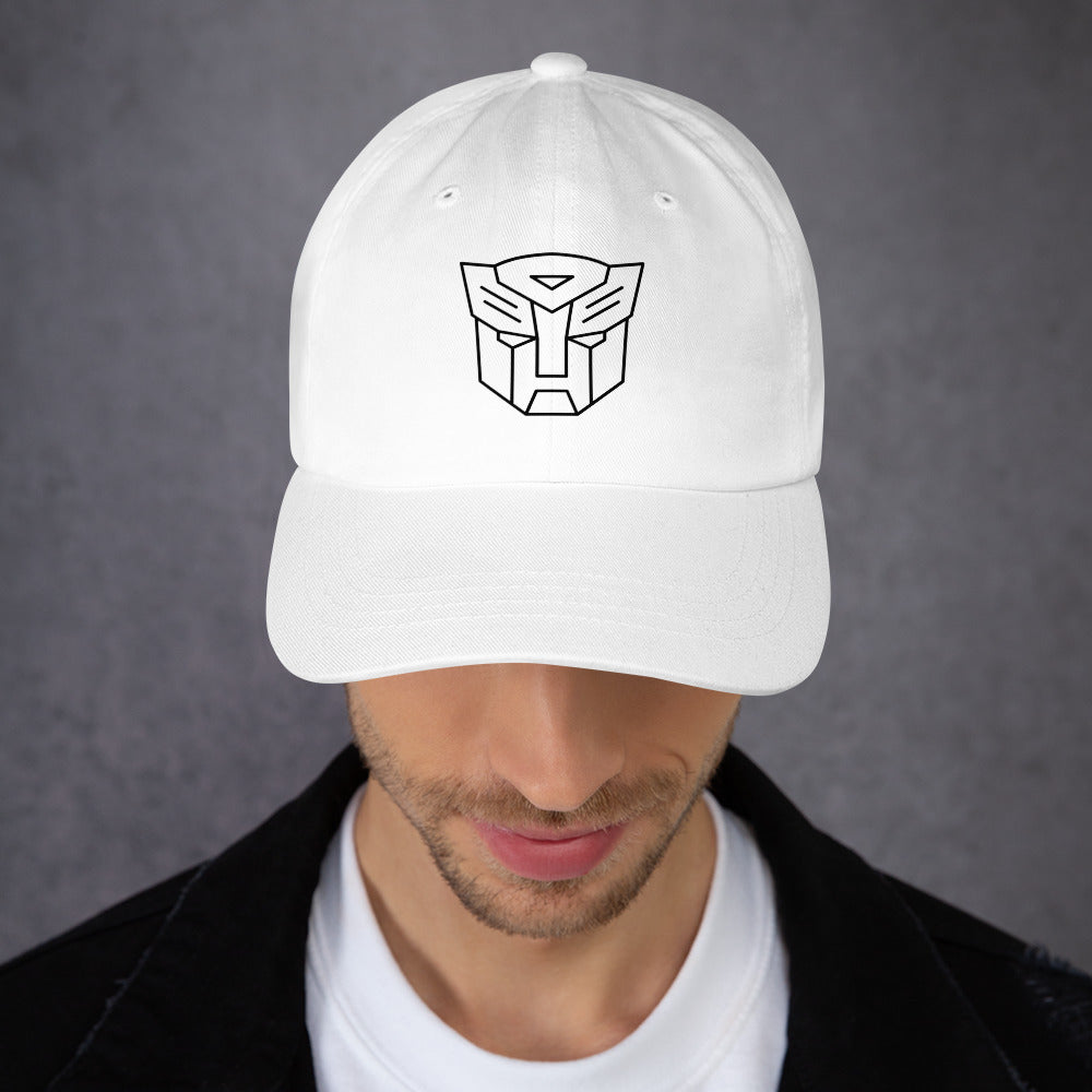 Tranzforma 2 - Minimalist Heroic Mech Icon - Cap - Baseball Cap - White -
Front