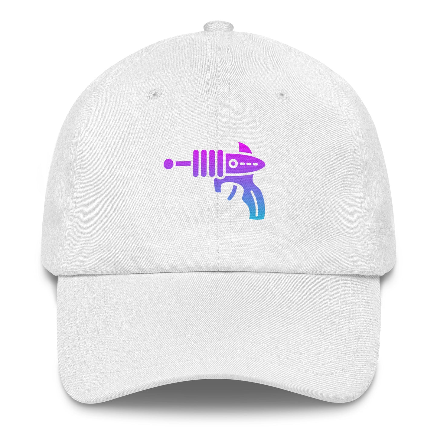 Ray Gun - Retro Sci-Fi Style - Cap - Baseball Cap - White - Front