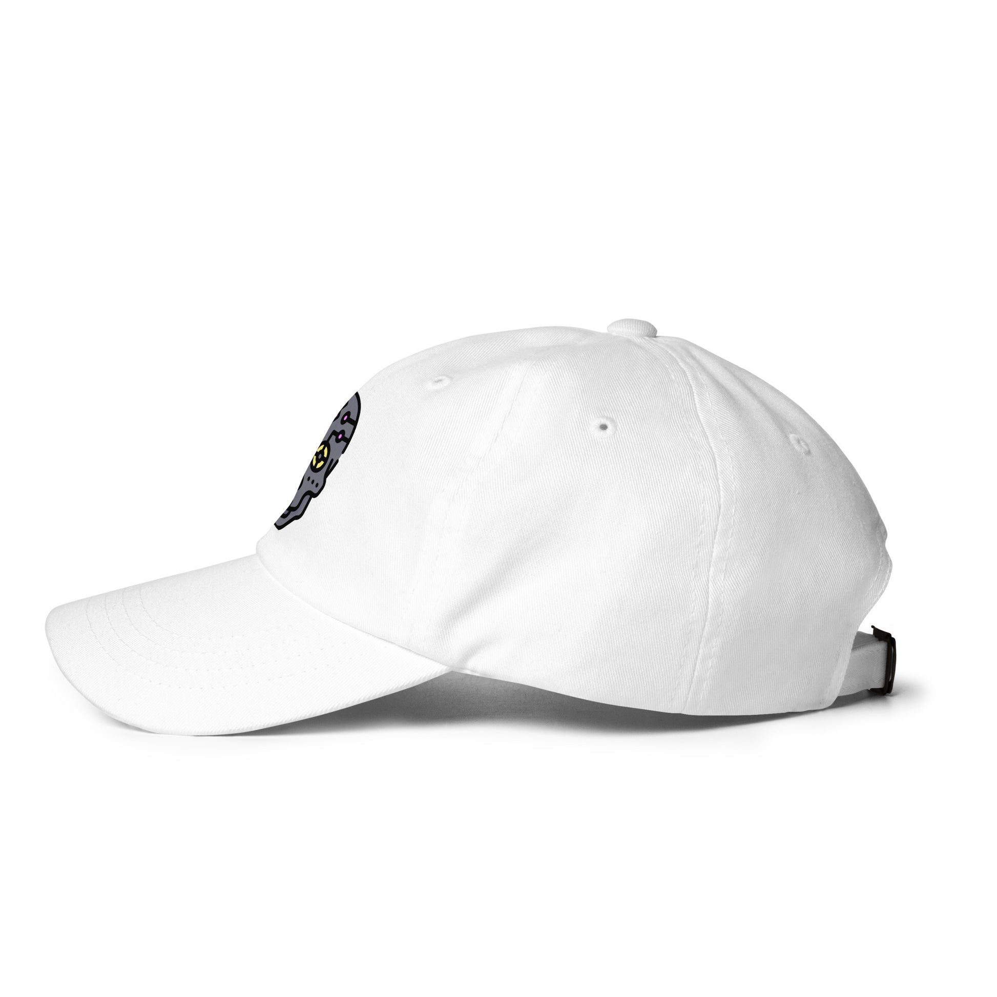 Cartoon Skull - Future Shock Style - Cap - Baseball Cap - White - Left side