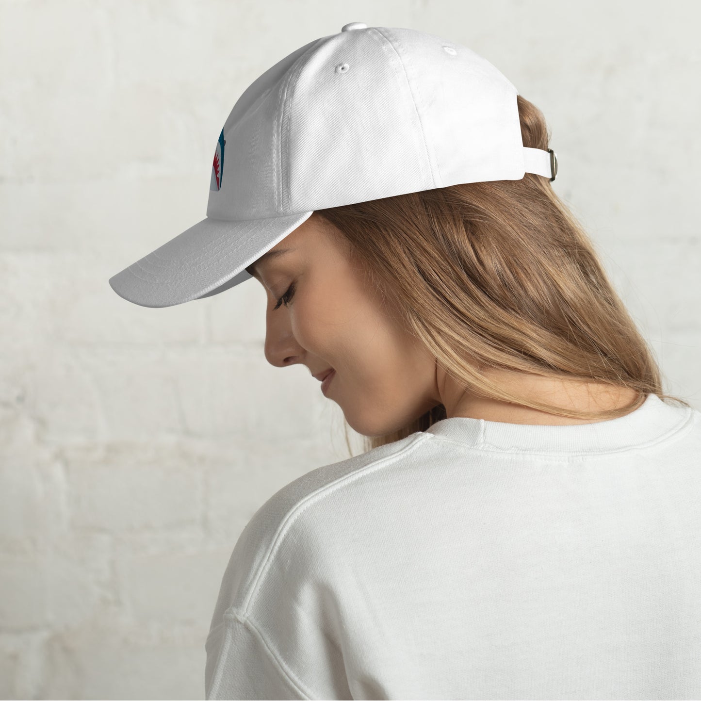 Mr Shark - Cartoon Jaws Pop-Up - Cap - Baseball Cap - White - Left side