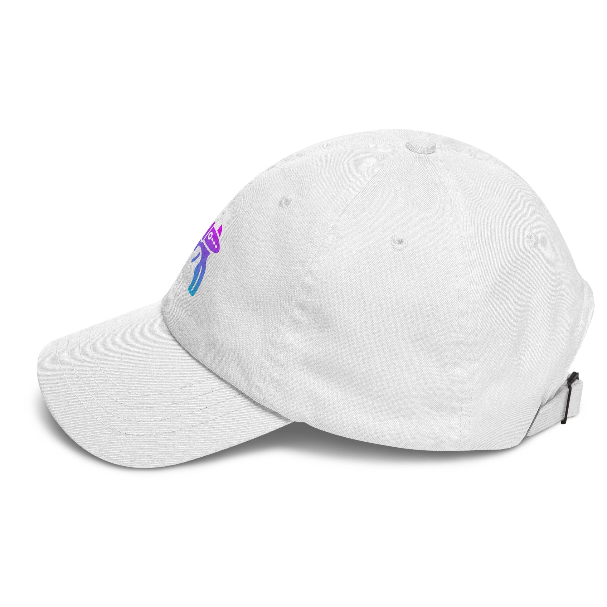Ray Gun - Retro Sci-Fi Style - Cap - Baseball Cap - White - Left side