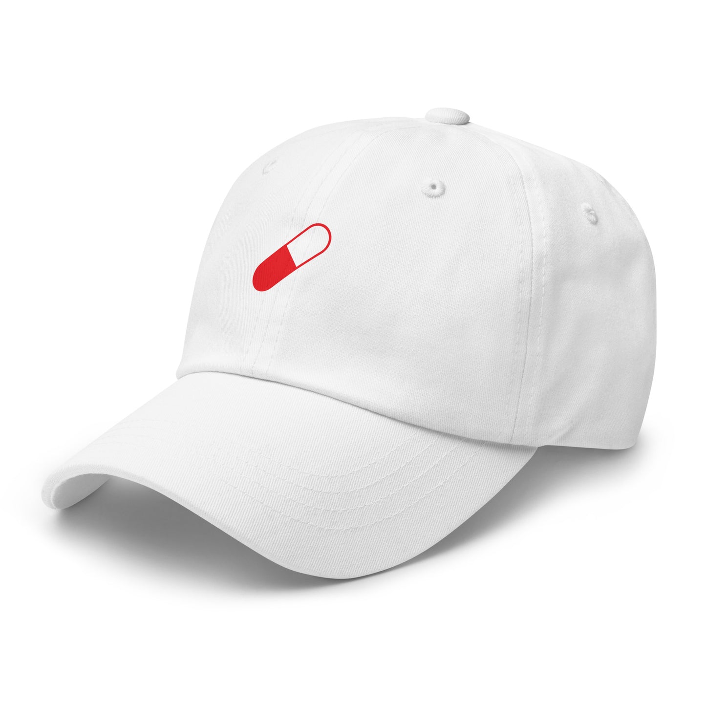Red Pill - Sci-Fi Tribute - Cap - Baseball Cap - White - Front left