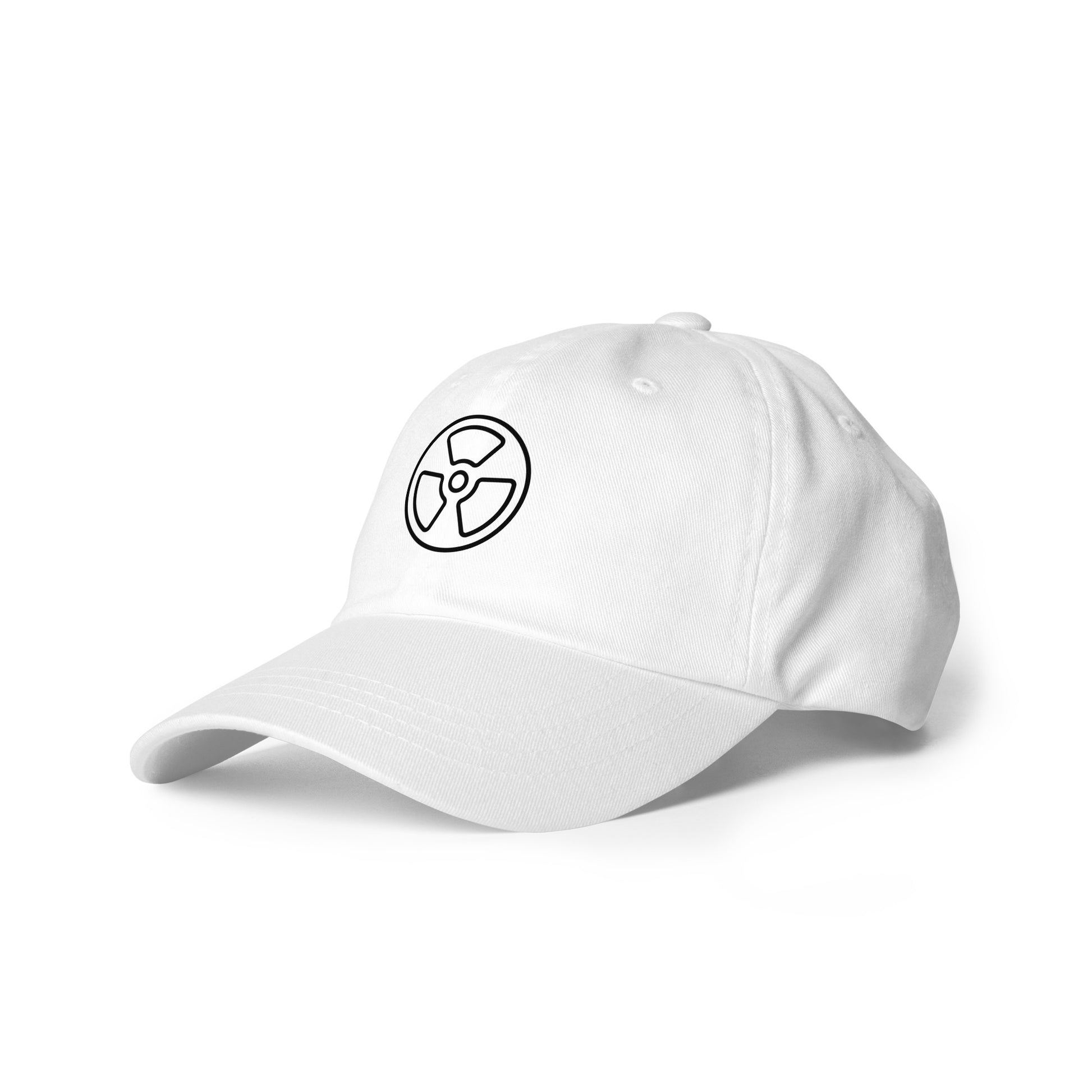 Radioactive - Line-Art Symbol - Cap - Baseball Cap - White - Left front
