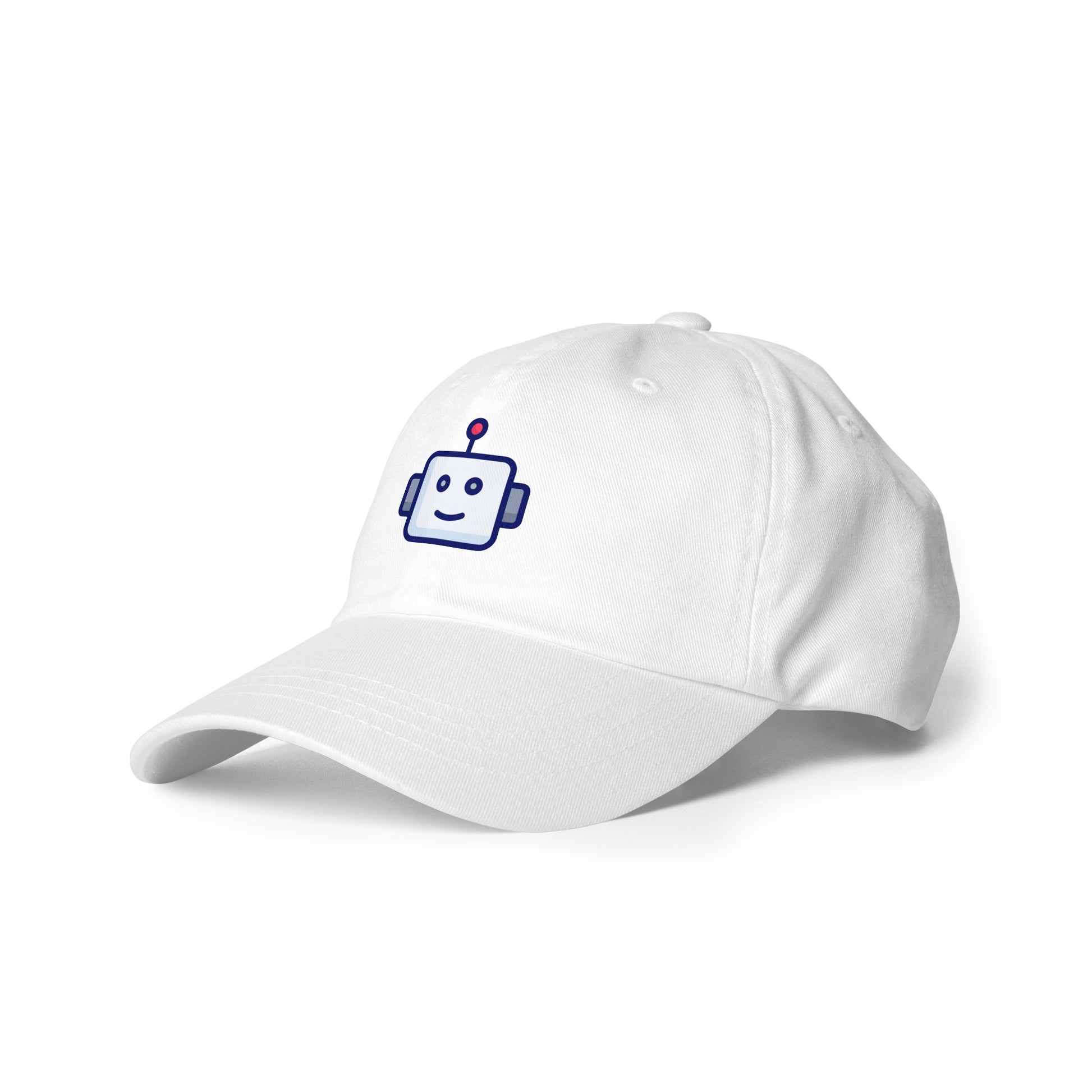 Robot - Retro Head Edition - Cap - Baseball Cap - White - Left front