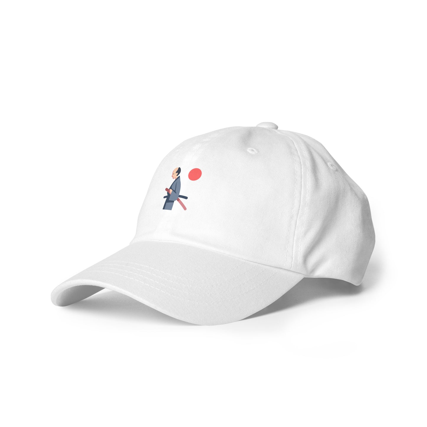 Samurai - Honour In Silence - Cap - Baseball Cap - White - Left front
