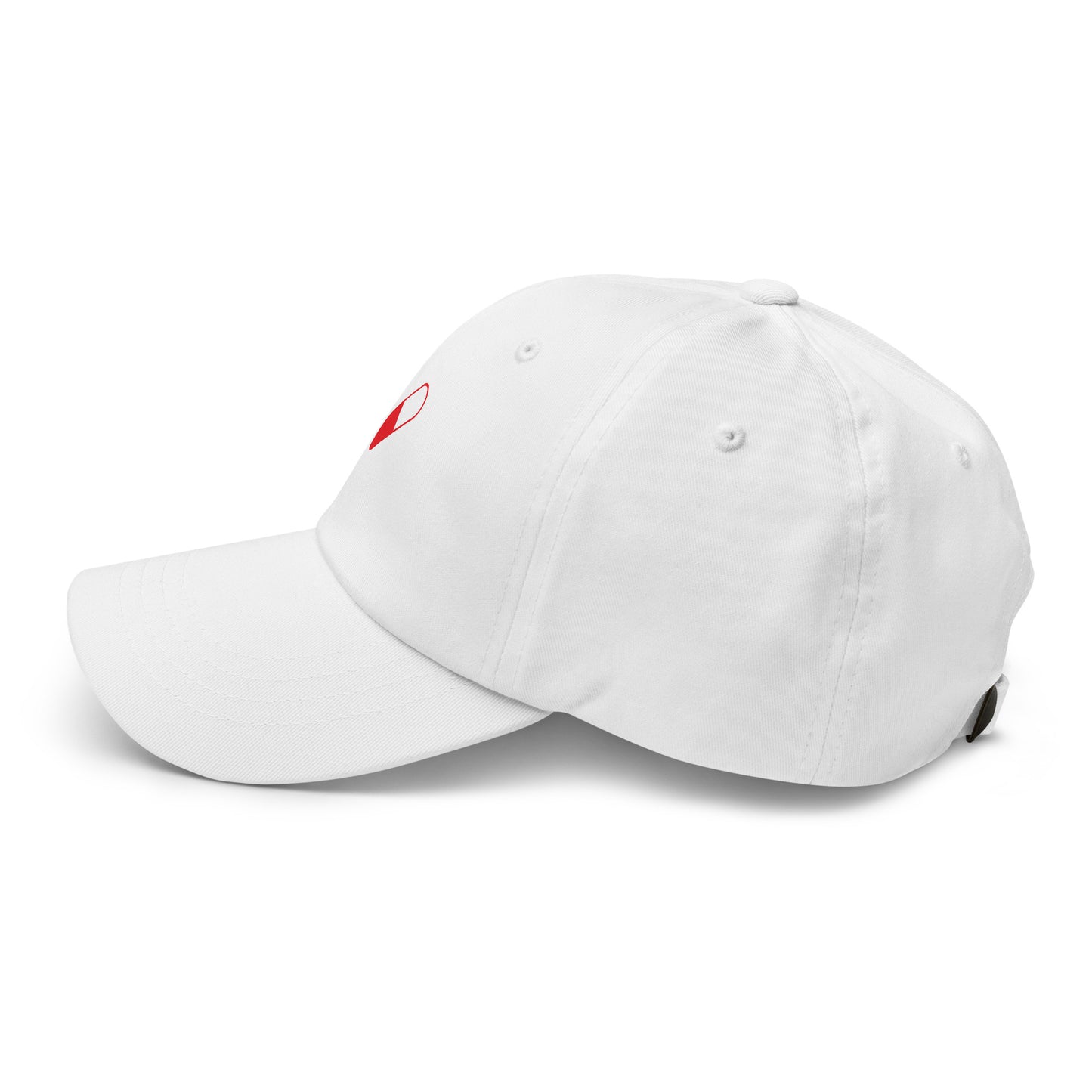 Red Pill - Sci-Fi Tribute - Cap - Baseball Cap - White - Left side