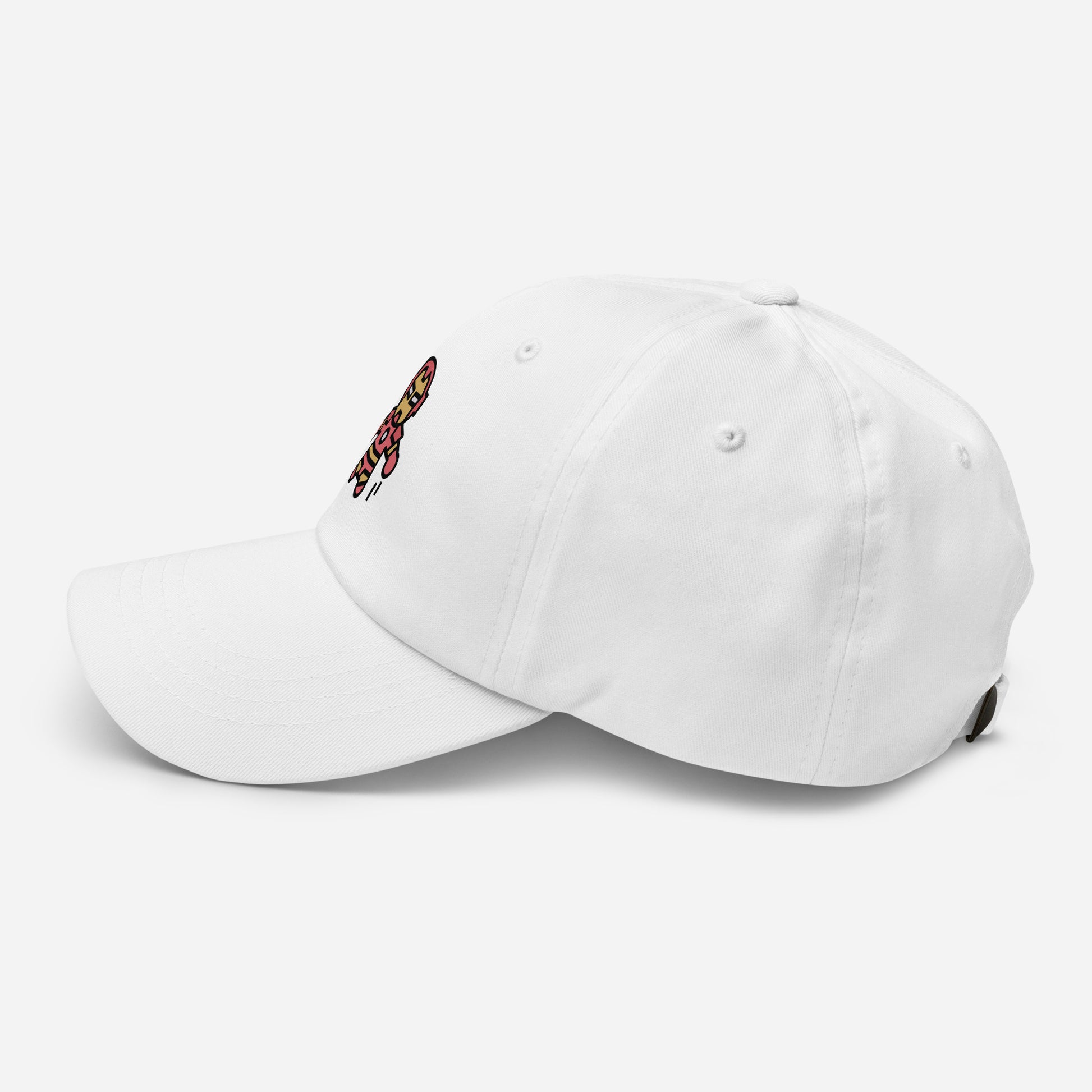 The Man - Armoured & Awesome - Cap - Baseball Cap - White - Left side