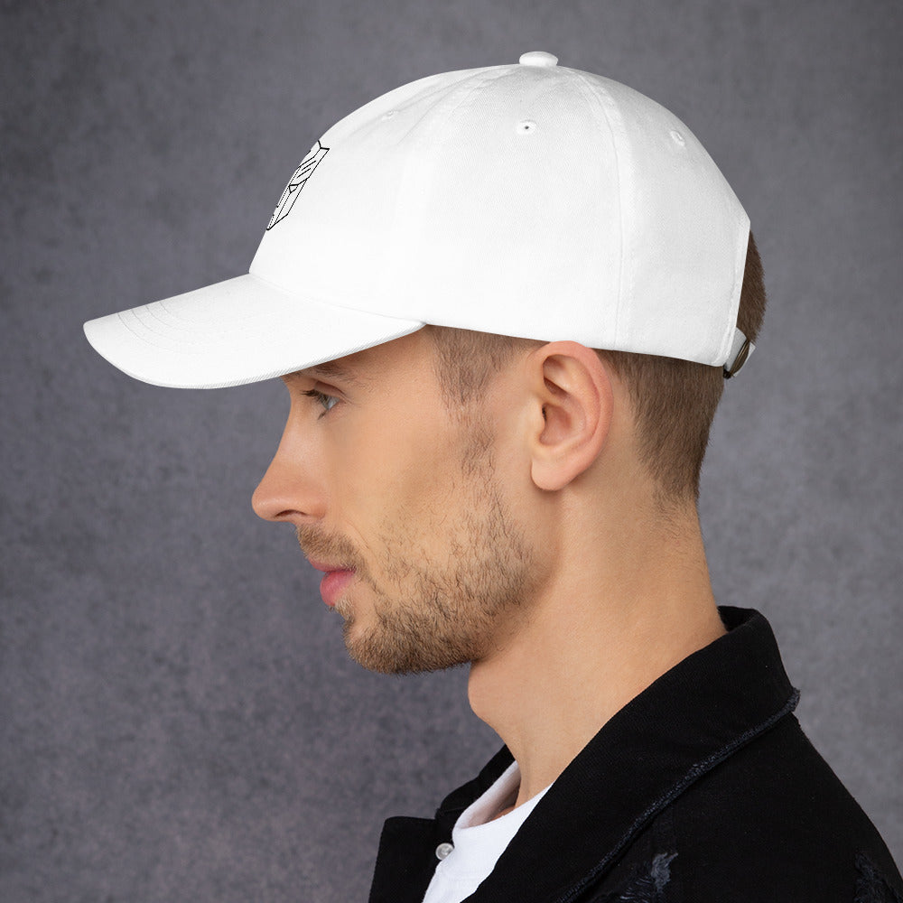 Tranzforma 2 - Minimalist Heroic Mech Icon - Cap - Baseball Cap - White -
Left side