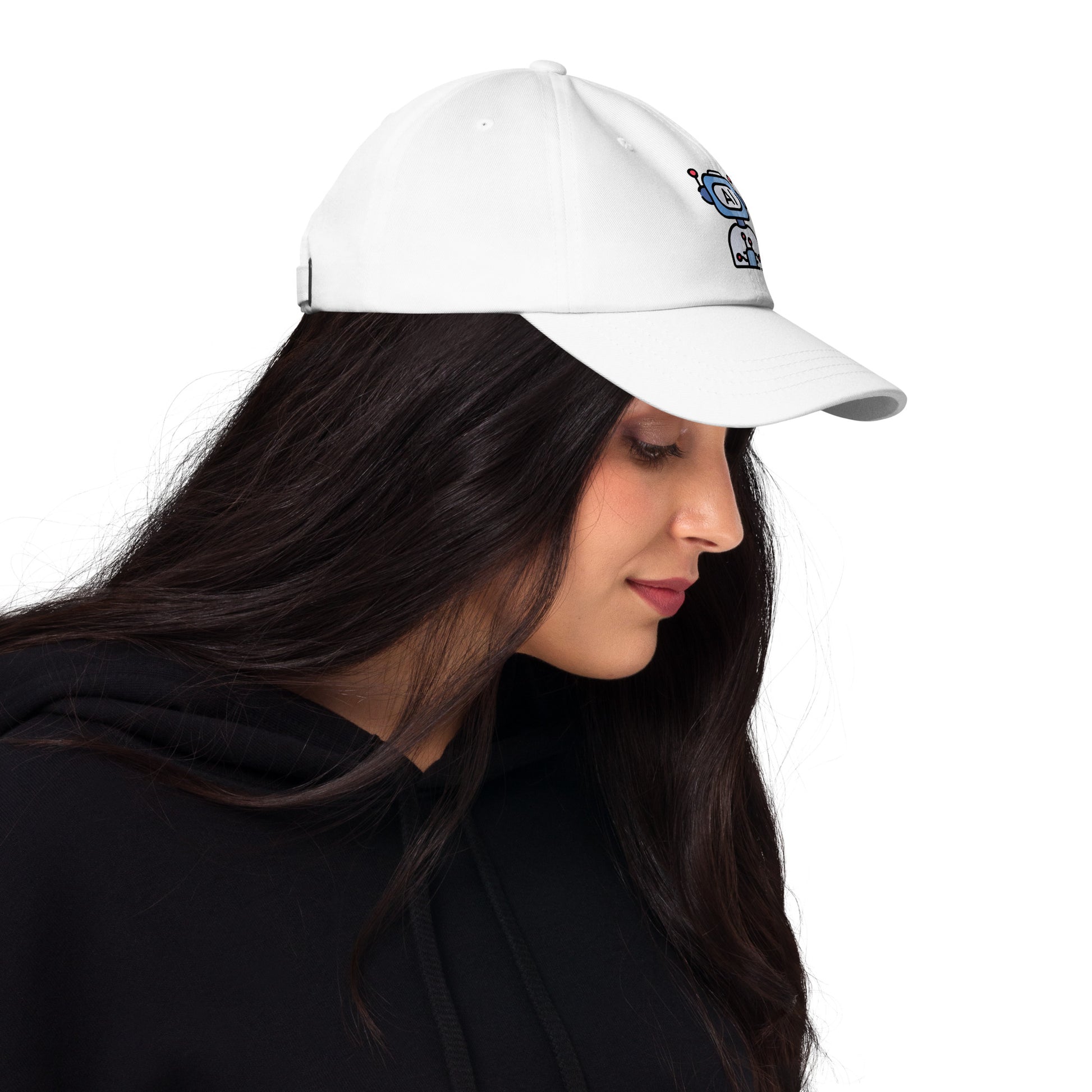 AI - Future Meets Fashion - Cap - Baseball Cap - White - Right side