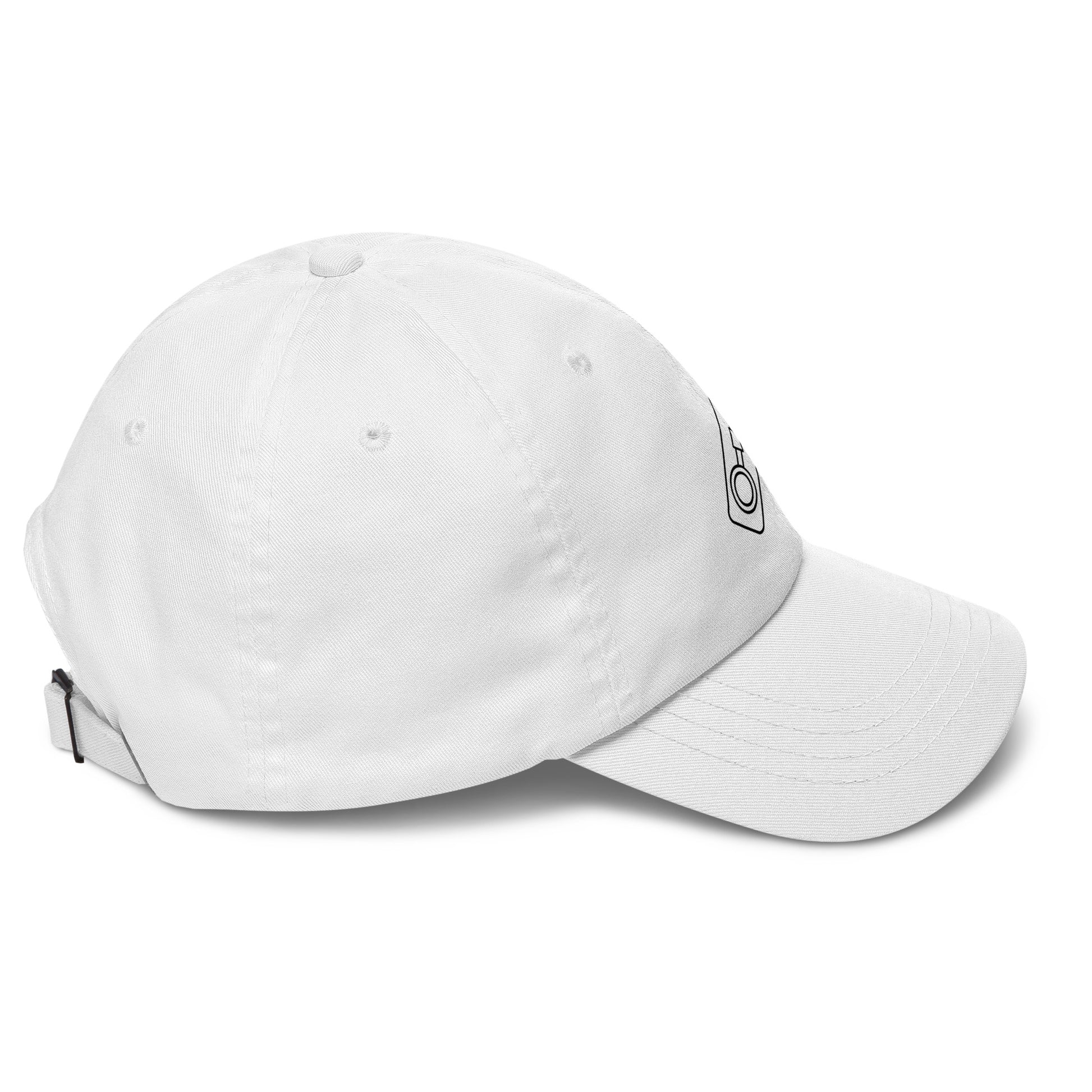 Hoverboard - Minimalist Design - Cap - Baseball Cap - White - Right side
