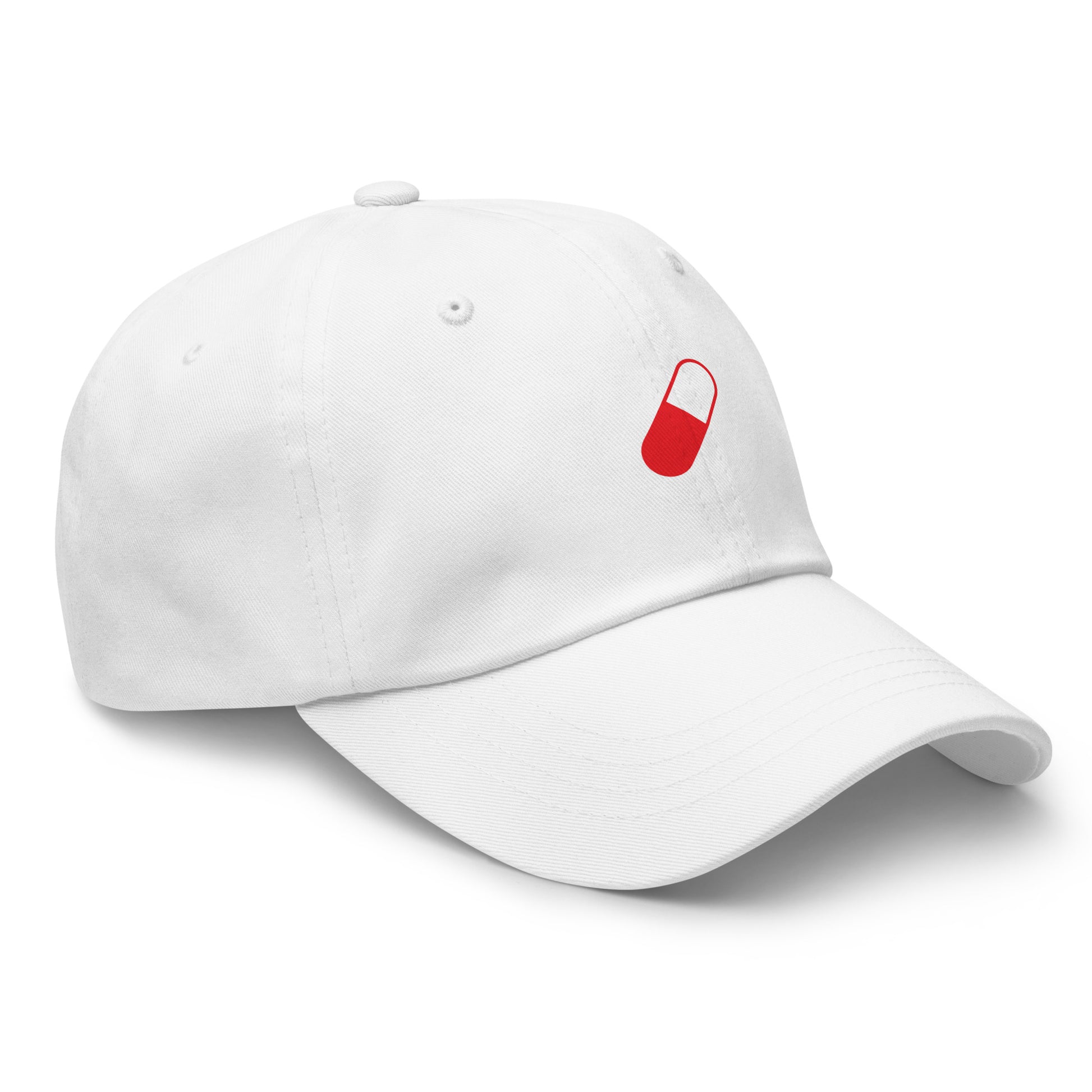 Red Pill - Sci-Fi Tribute - Cap - Baseball Cap - White - Front right