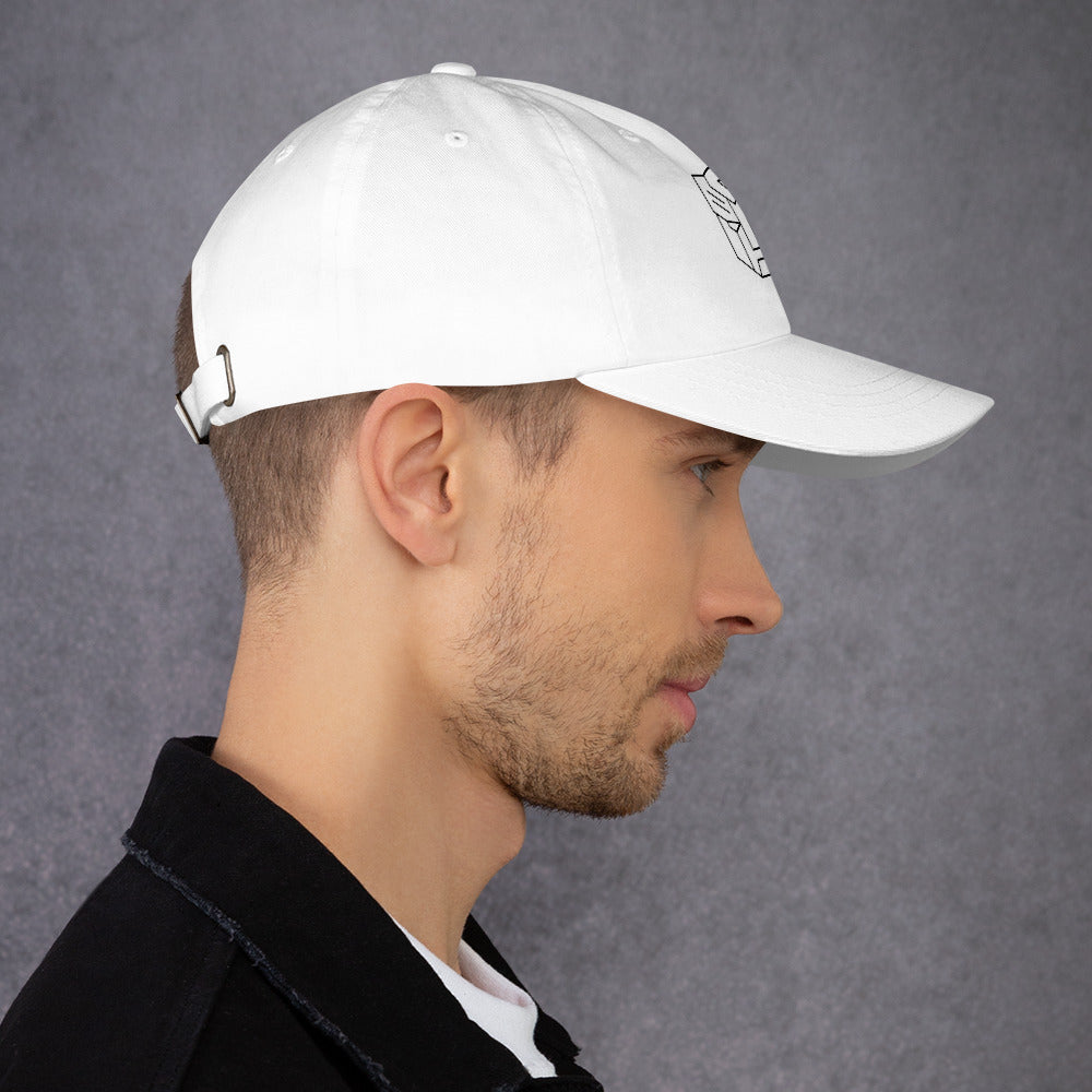Tranzforma 2 - Minimalist Heroic Mech Icon - Cap - Baseball Cap - White -
Right side