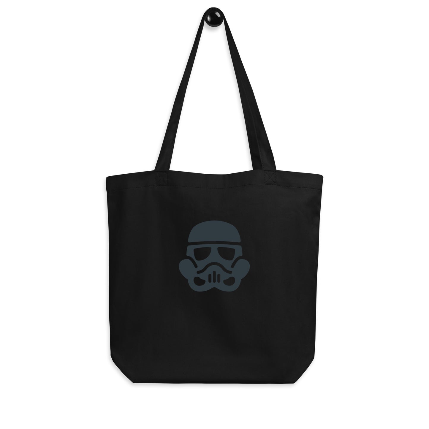 Trooper - Minimalist Galactic Grunt - Eco Tote Bag - Everyday Bag/Shopping Bag - Black - Front