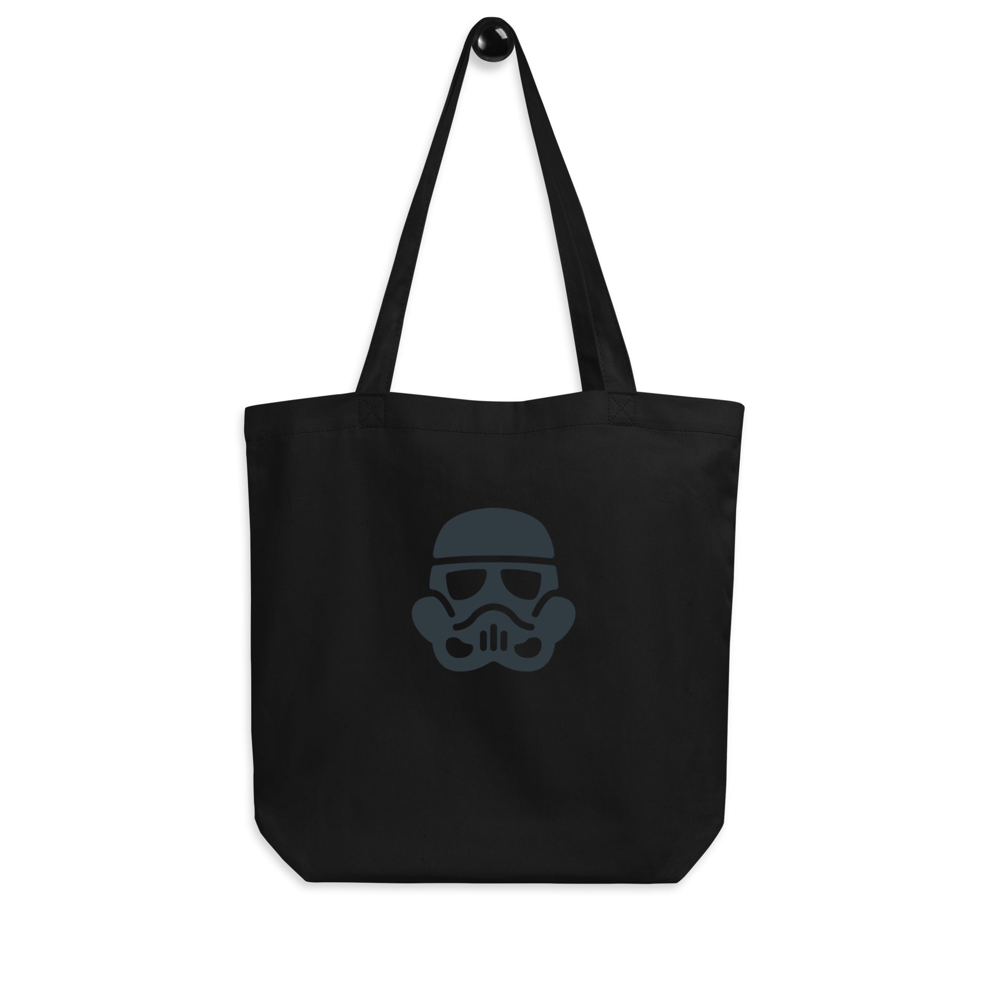 Trooper - Minimalist Galactic Grunt - Eco Tote Bag - Everyday Bag/Shopping Bag - Black - Front