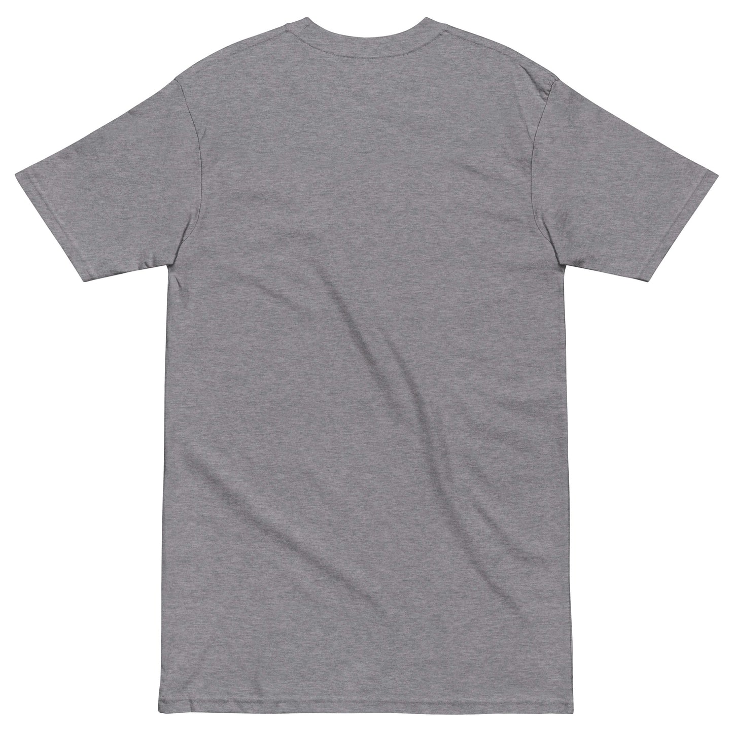 Up Front - Bold Humour - Short-Sleeve - Premium Heavyweight - Unisex T-Shirt - Graphic Tee - Carbon Grey - Back