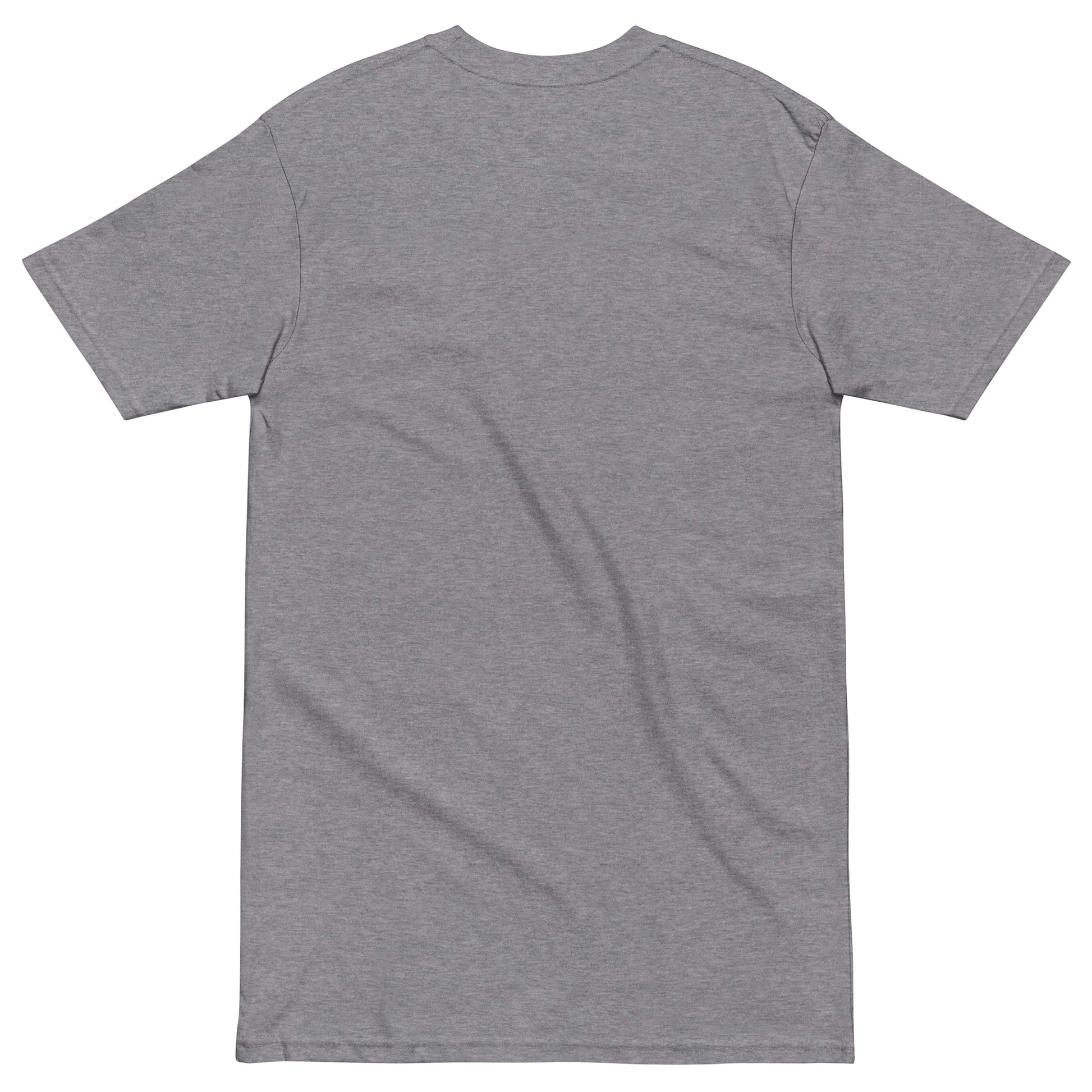 Up Front - Bold Humour - Short-Sleeve - Premium Heavyweight - Unisex T-Shirt - Graphic Tee - Carbon Grey - Back