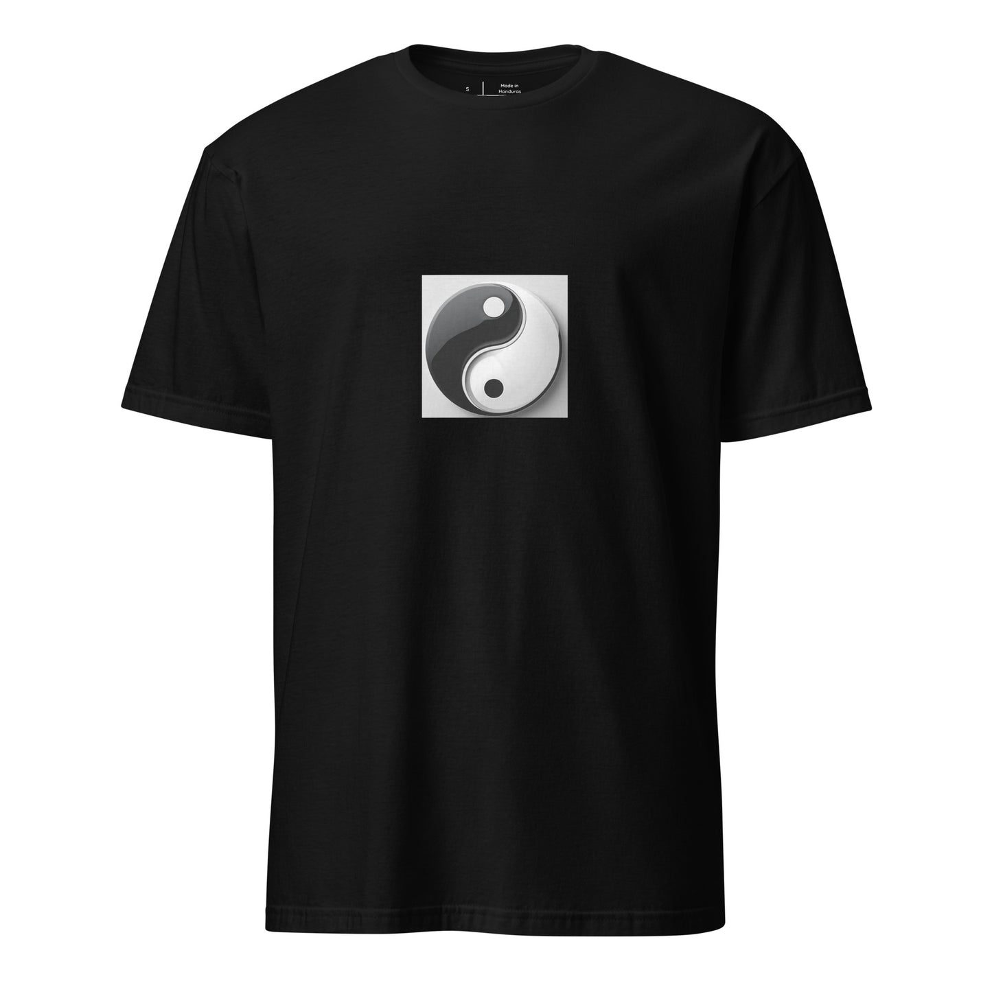 Yinyang - Iconic Taoist Symbol - Short-Sleeve Unisex T-Shirt - Graphic Tee - Black - Front