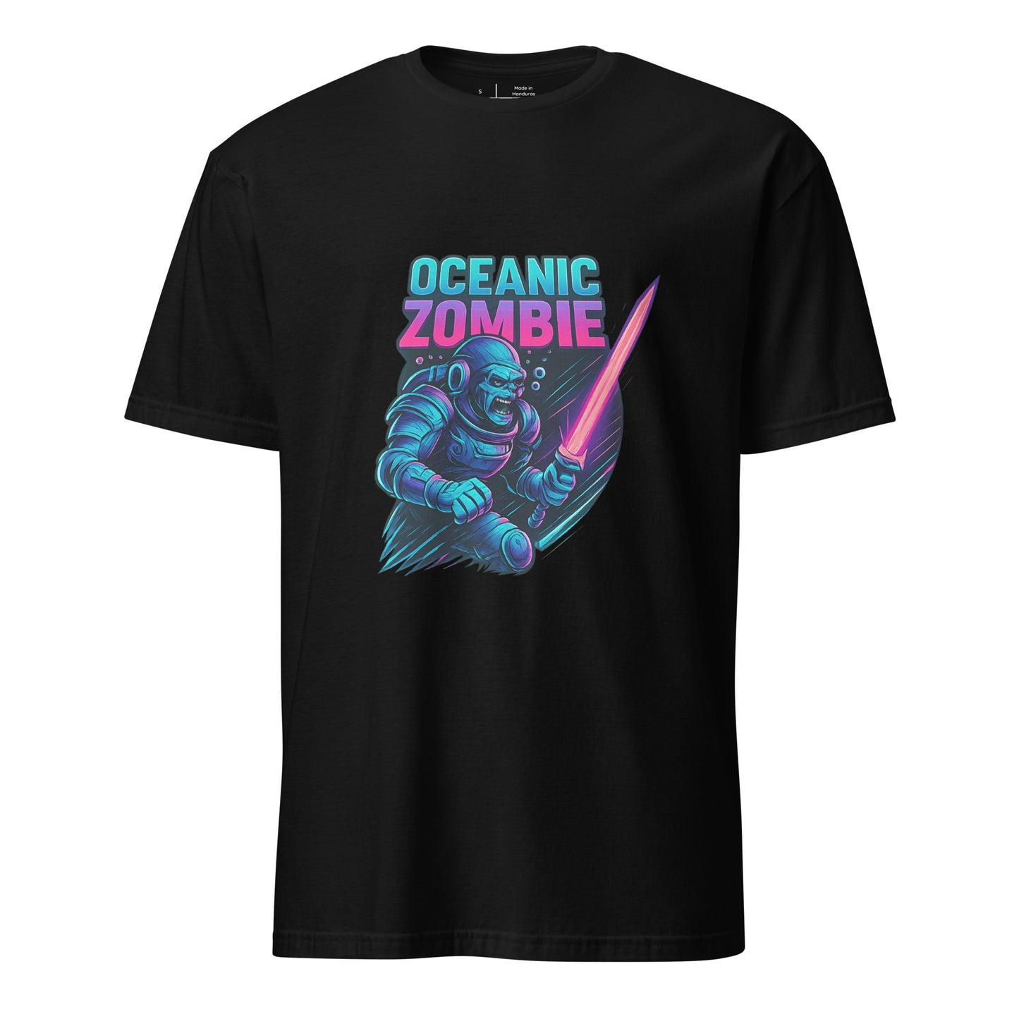 Oceanic Zombie - Deep Sea Horror - Short-Sleeve Unisex T-Shirt - Graphic Tee - Black - Front