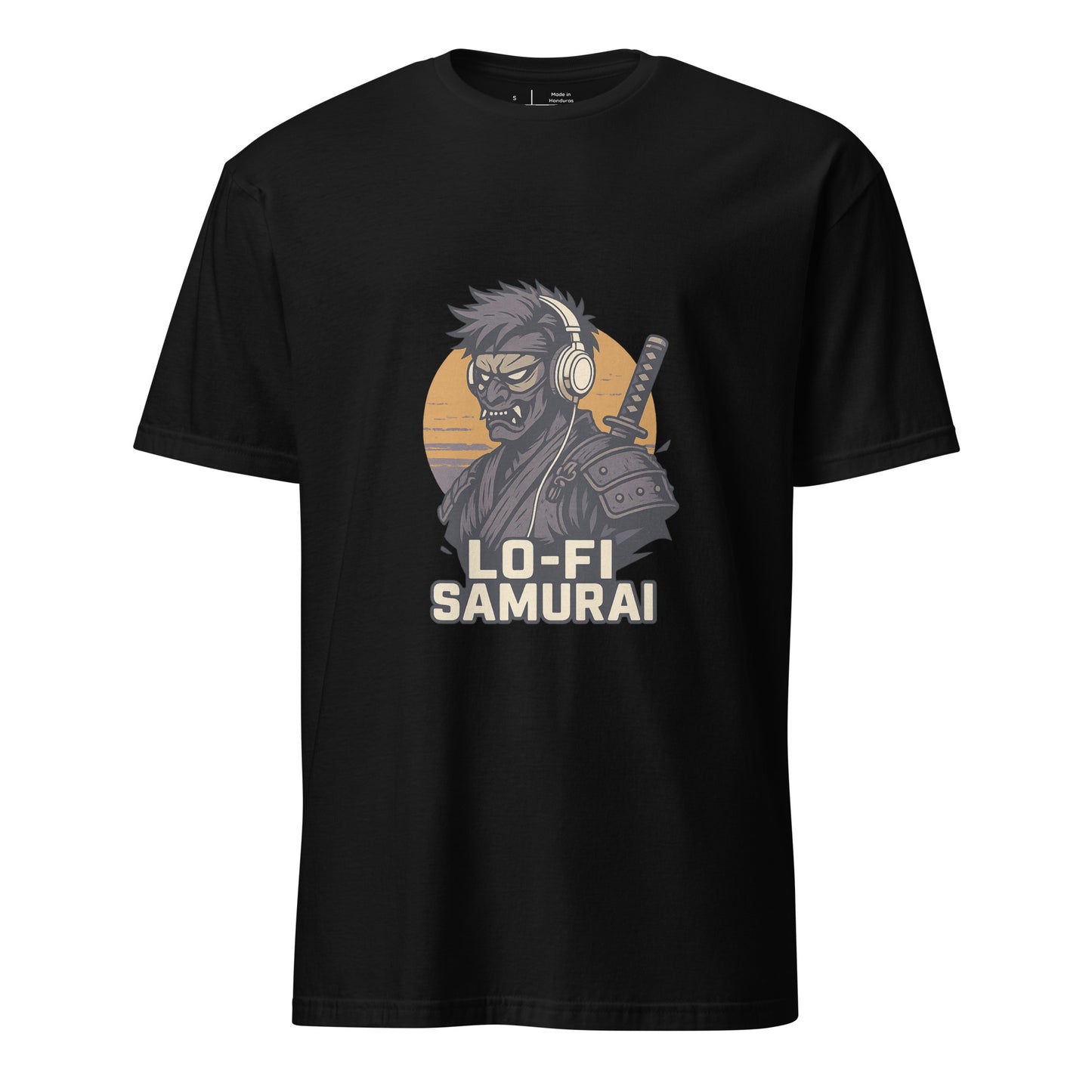 Lo-Fi Samurai - Modern-Day Ronin - Short-Sleeve Unisex T-Shirt - Graphic Tee - Black - Front