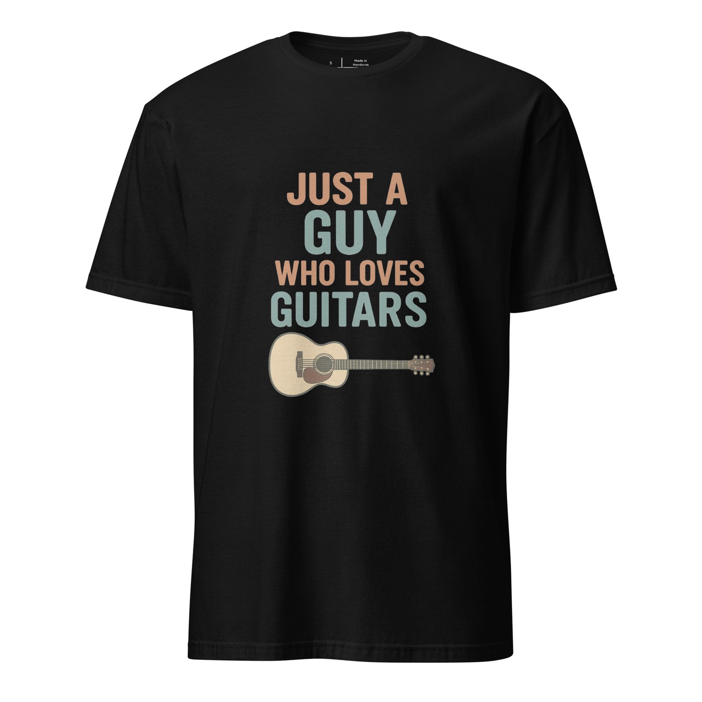 Loves Guitars - Guitarist - Short-Sleeve Unisex T-Shirt - Graphic Tee - Black - Front