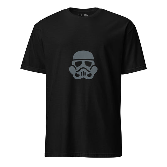 Trooper - Minimalist Galactic Grunt - Short-Sleeve Unisex T-Shirt - Graphic Tee - Black - Front