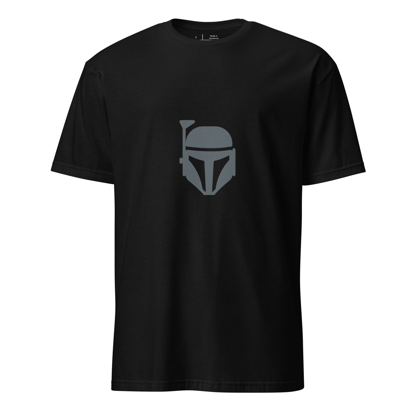 Bounty Hunter - Minimalist Mandalorian Icon - Short-Sleeve Unisex T-Shirt - Graphic Tee - Black - Front