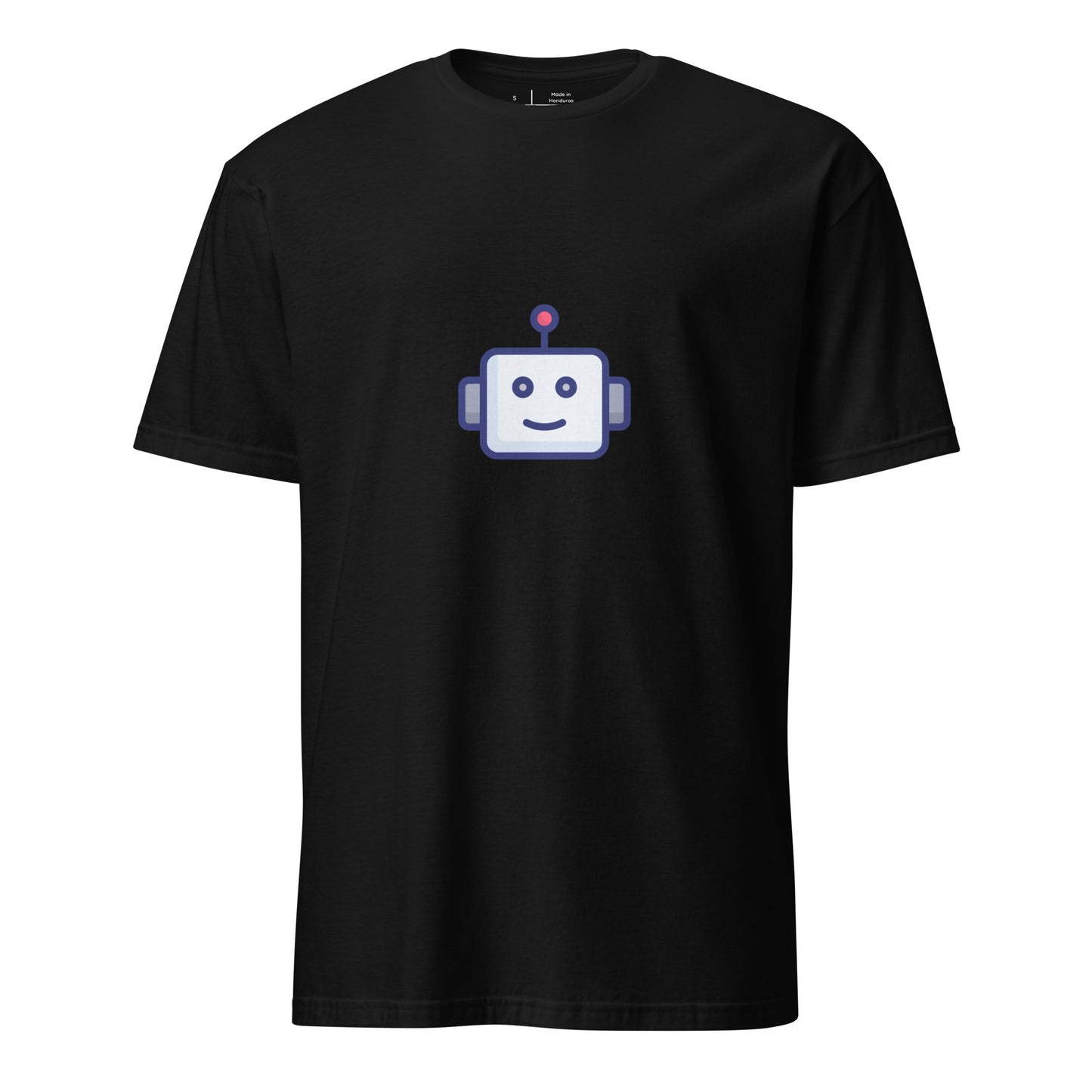 Robot - Retro Head Edition - Short-Sleeve Unisex T-Shirt - Graphic Tee - Black - Front
