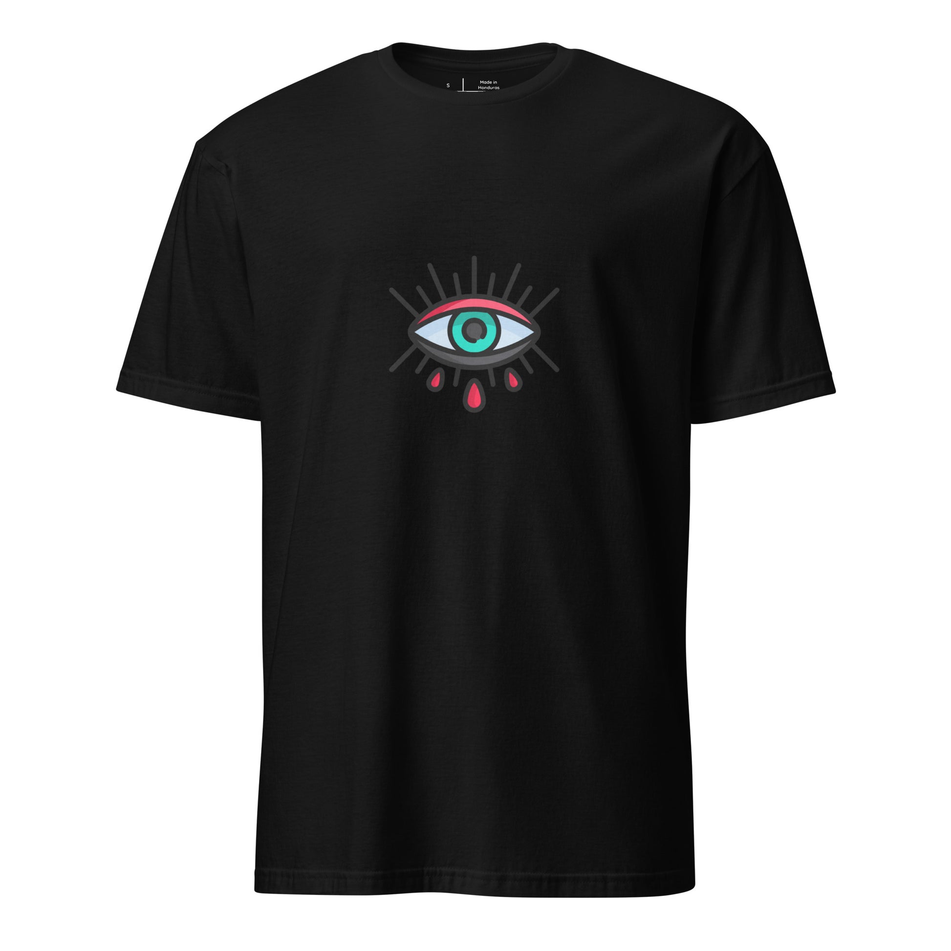 Eye - Minimalist Design - Short-Sleeve Unisex T-Shirt - Graphic Tee - Black - Front