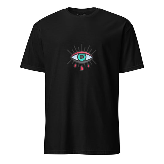 Eye - Minimalist Design - Short-Sleeve Unisex T-Shirt - Graphic Tee - Black - Front